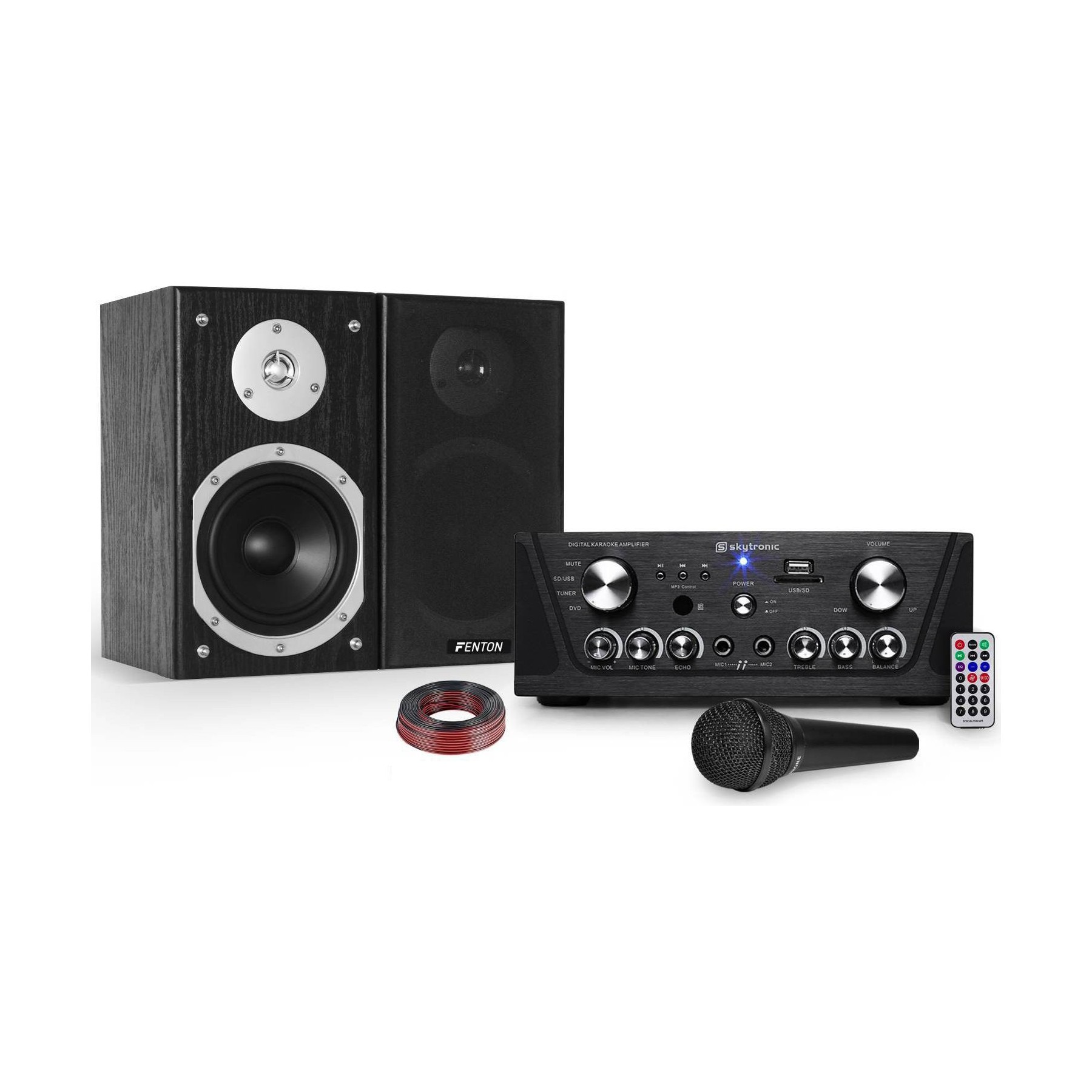 Karaoké NONAME Ampli karaoké 160W+2 Enceintes 140W+Mic