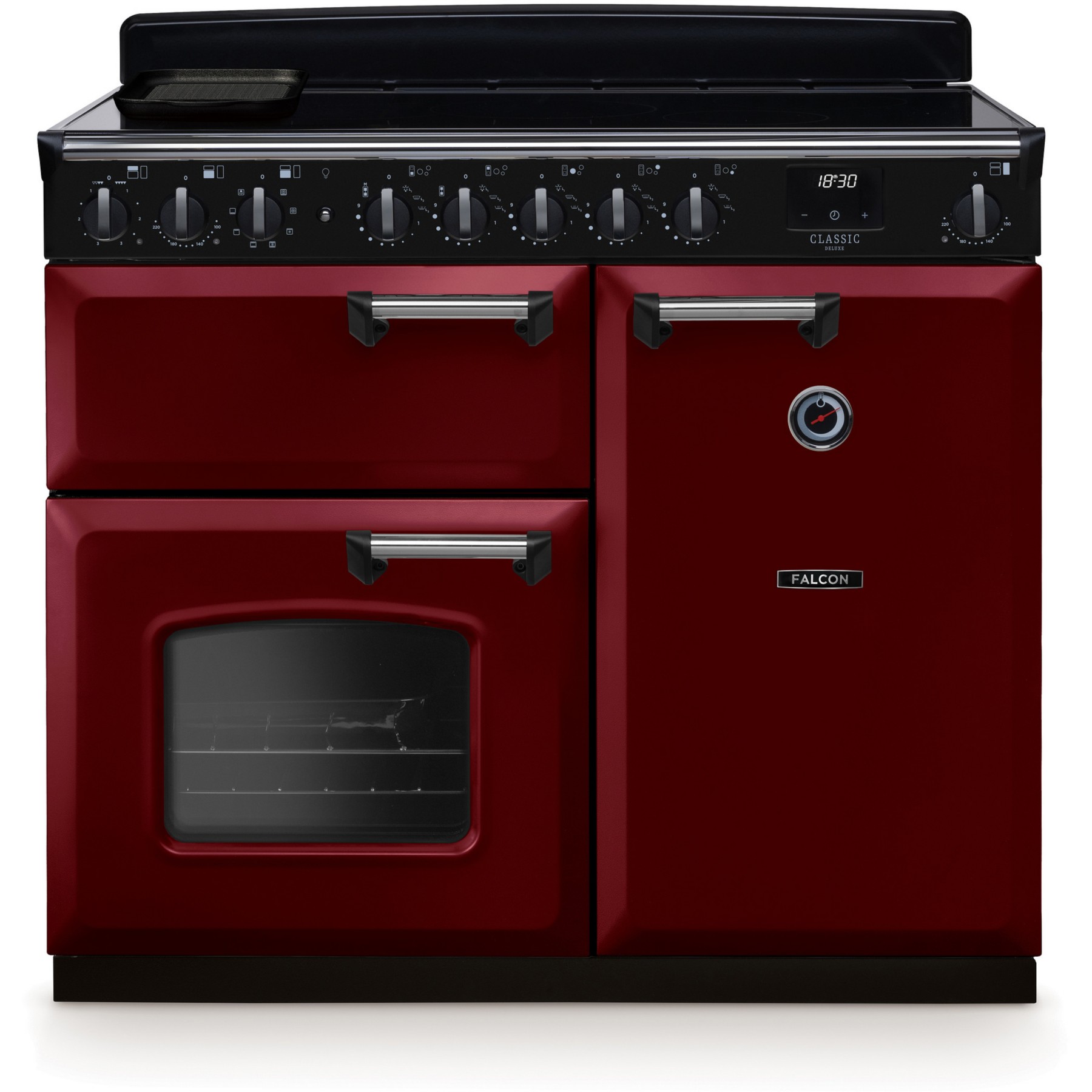 Piano de cuisson induction FALCON NGC TAB IND 100 CM BORDEAUX CHROME