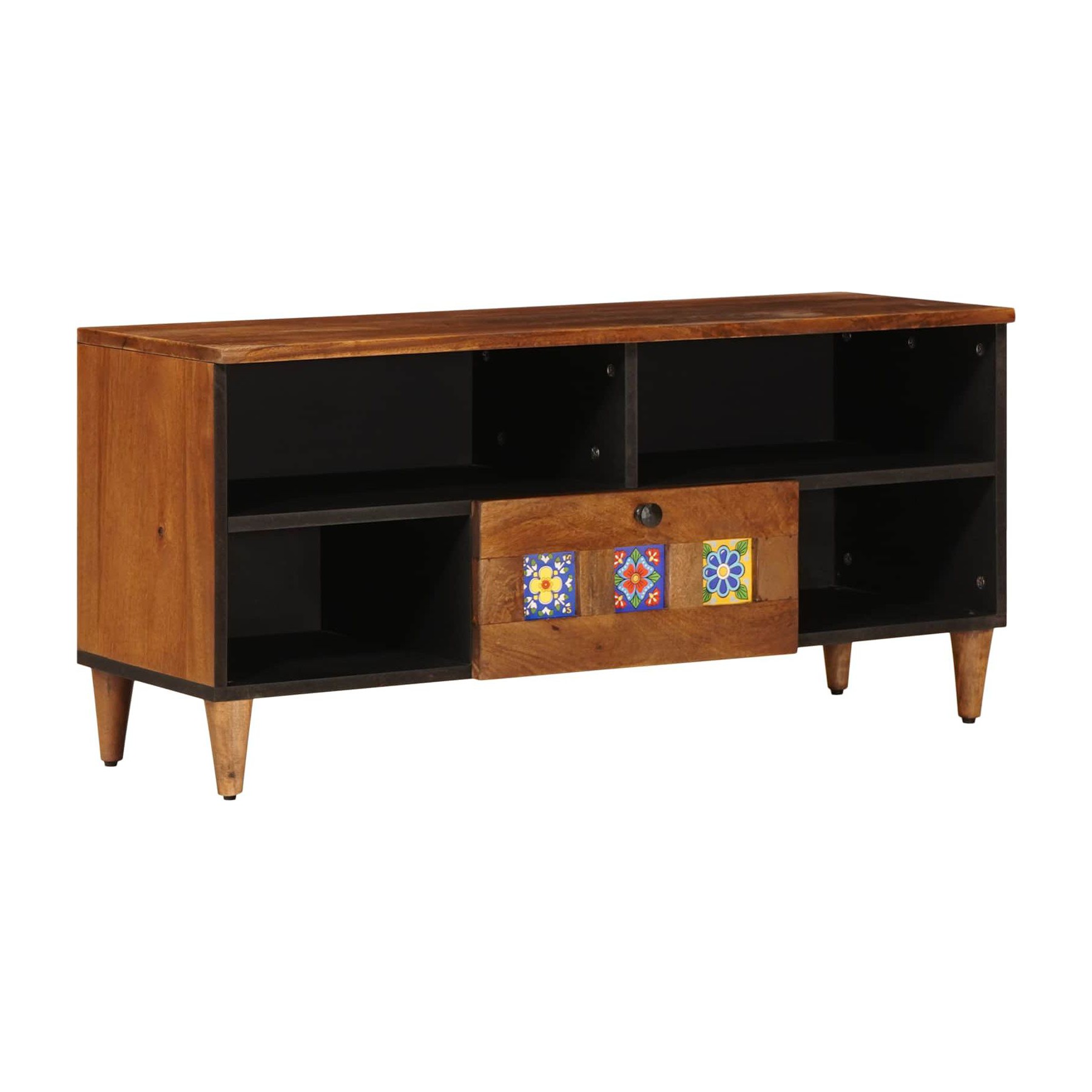 Meuble TV HELLOSHOP26 Meuble TV rectangulaire moderne 100 x 33