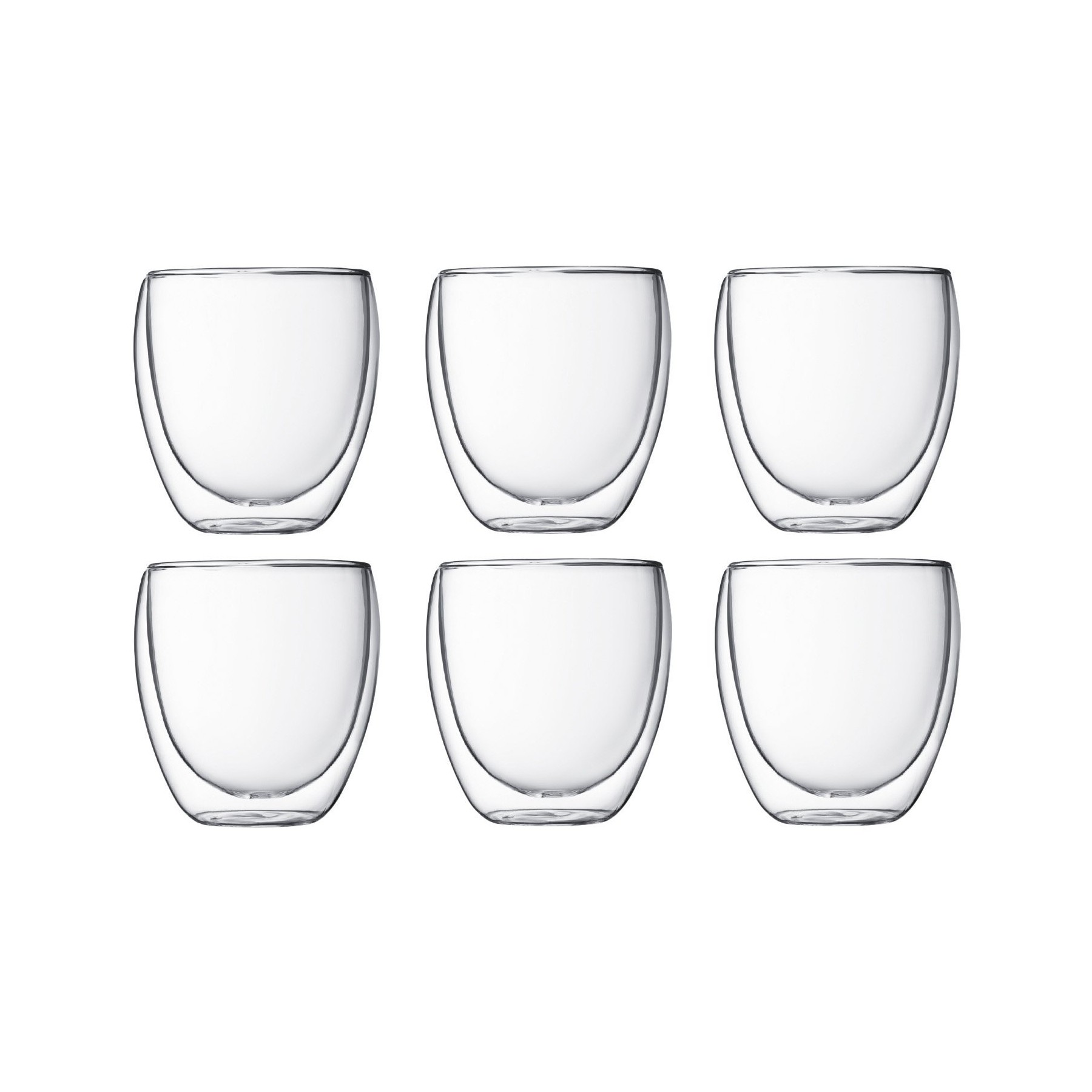 Verre BODUM set de 6 double paroi 0.25L