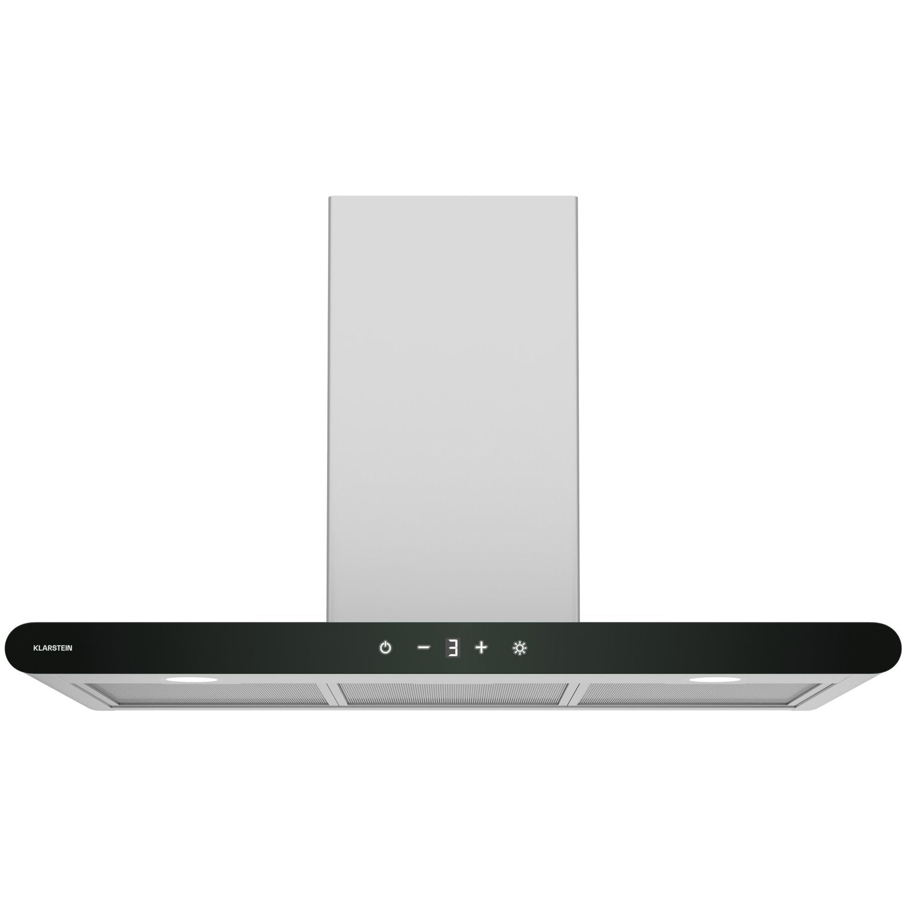 Hotte décorative murale KLARSTEIN CurveVent 90cm 700 m³/h LED 110W A+ inox