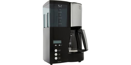 Cafetière programmable MELITTA Optima Timer Noir Acier Brossé