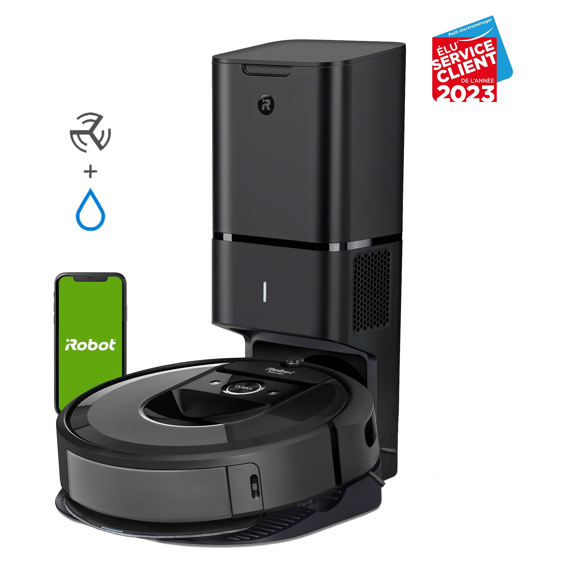 Robot Aspirateur Laveur IROBOT Roomba Combo i8+ i8578
