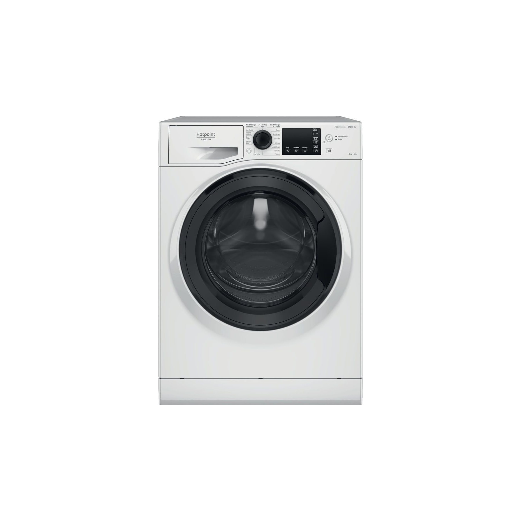 Lave linge séchant hublot HOTPOINT NDB8635KFR