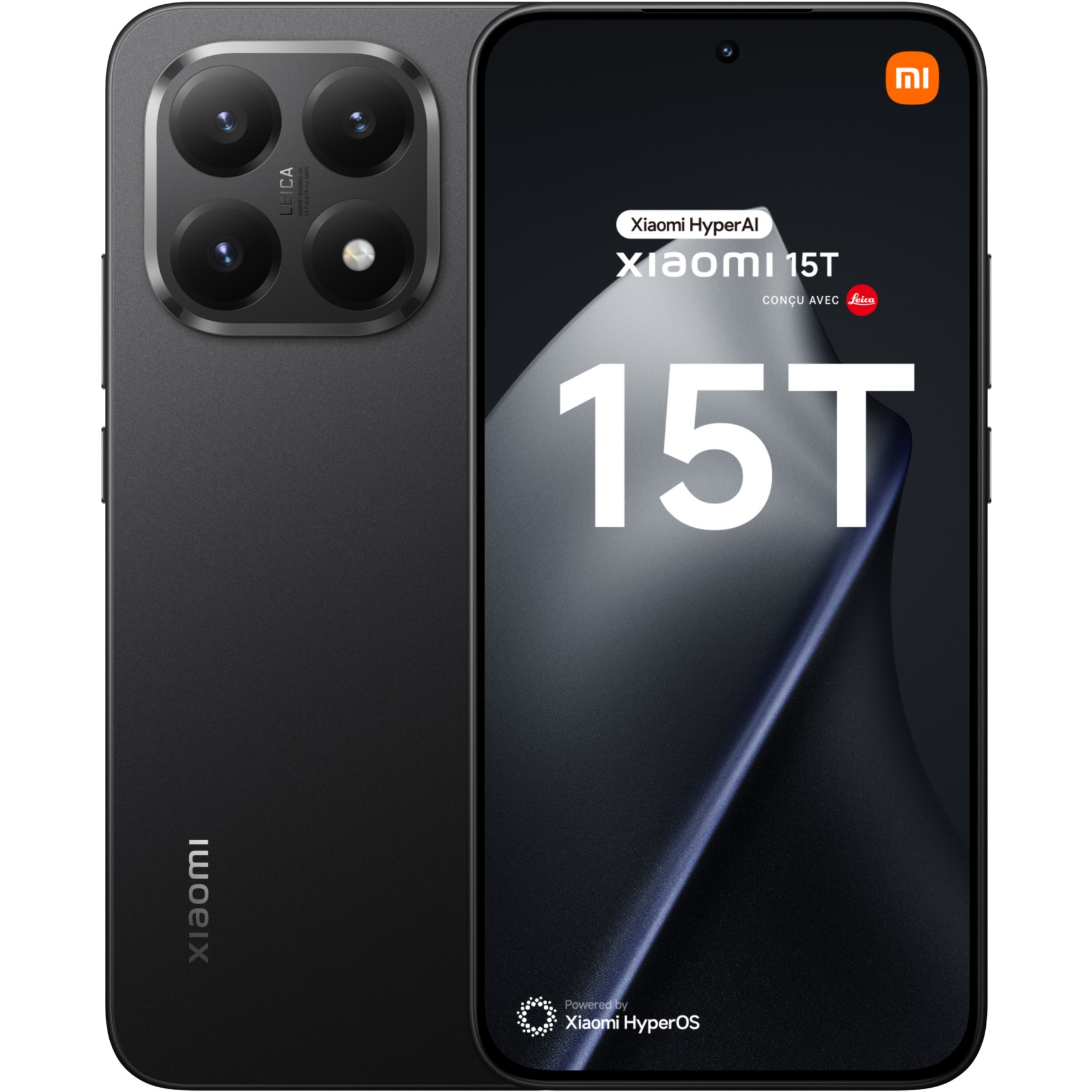 Smartphone XIAOMI 15T concu avec Leica 256Go Noir