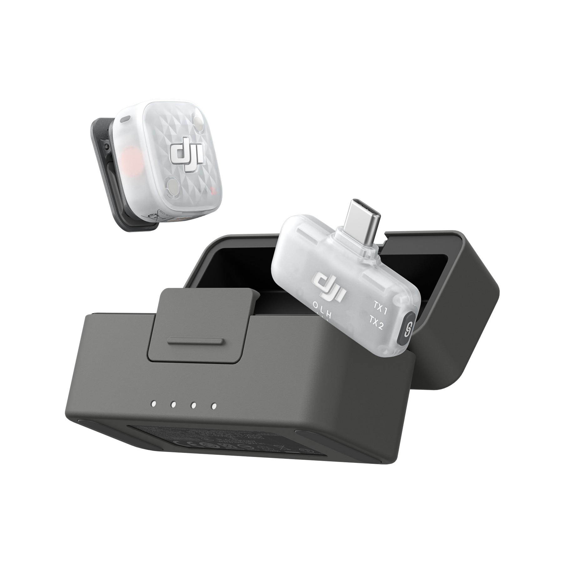Micro cravate sans fil DJI Mic Mini 2S (1TX + 1 Mobile RX + Charge)