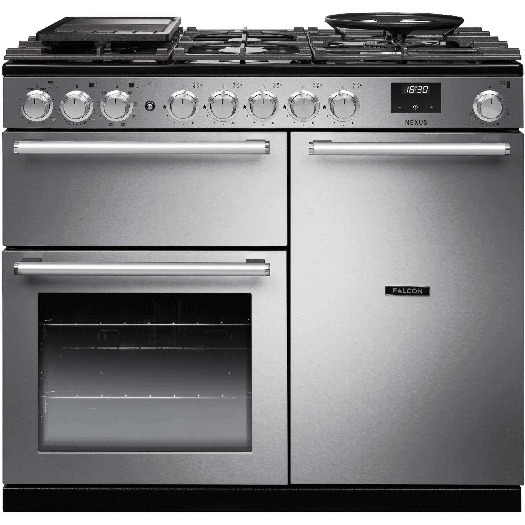 Piano de cuisson gaz FALCON NEXUS NGC TAB GAZ 100 CM INOX CHROME
