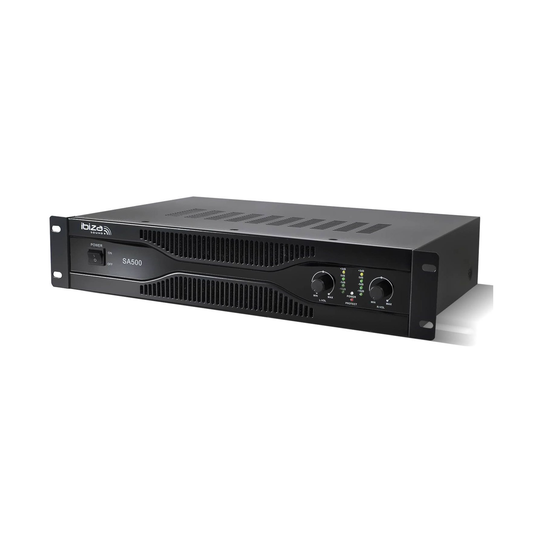Pack sono IBIZA sa500 2x250W rack 19"XLR/RCA/Jack