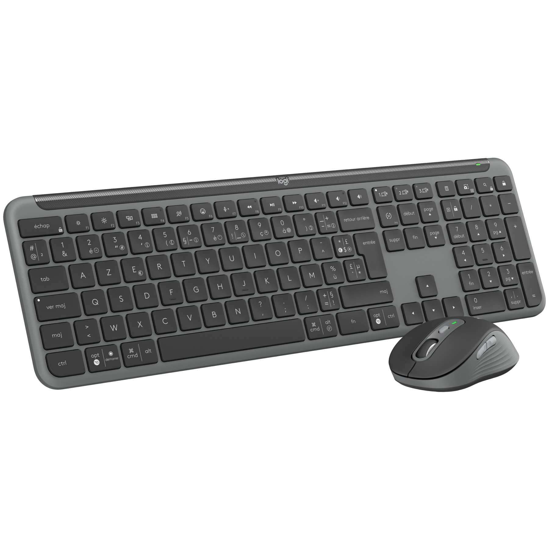 Clavier + Souris LOGITECH MK950 Signature Slim Bluetooth Graphite