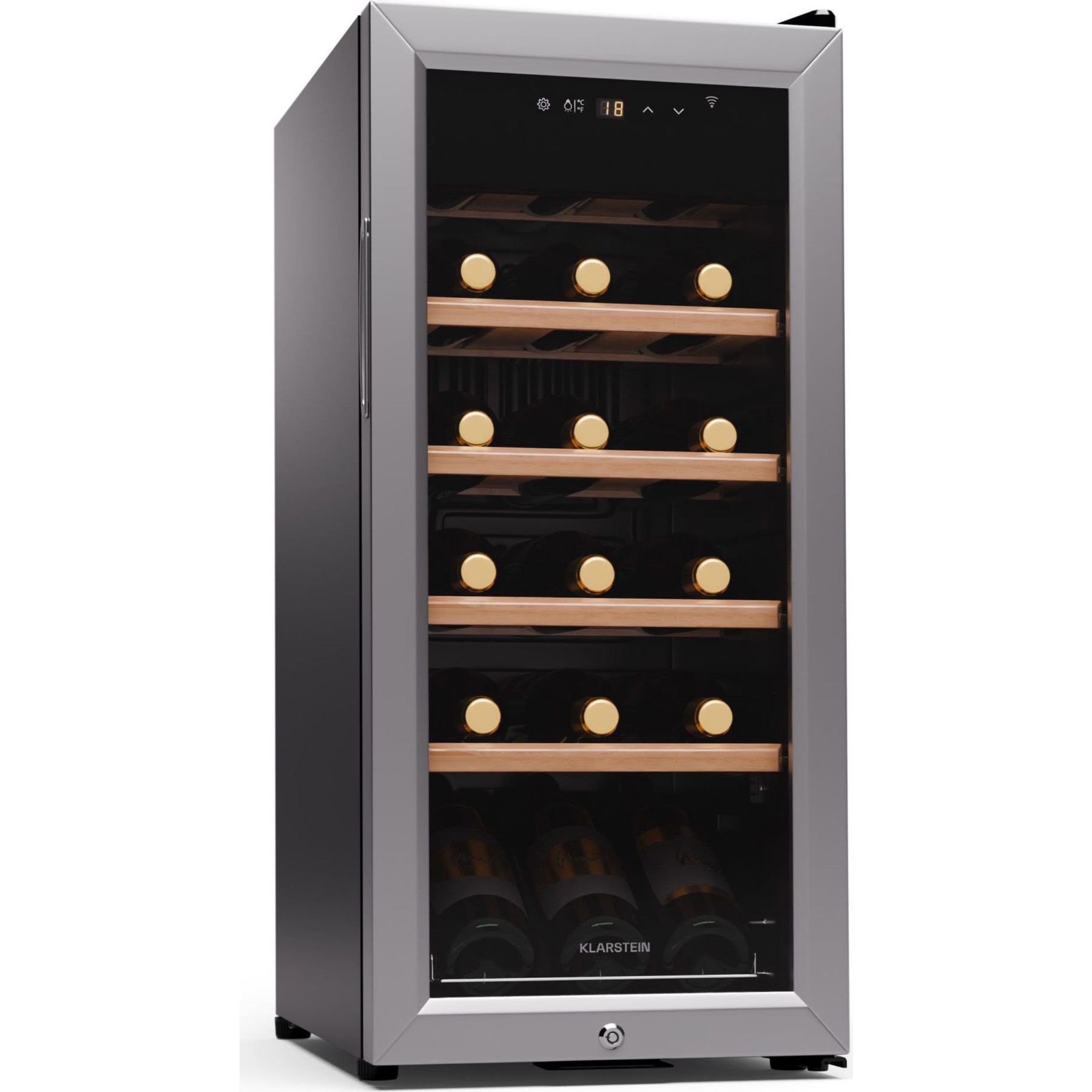 Cave à vin de service KLARSTEIN Shiraz Premium Smart 18