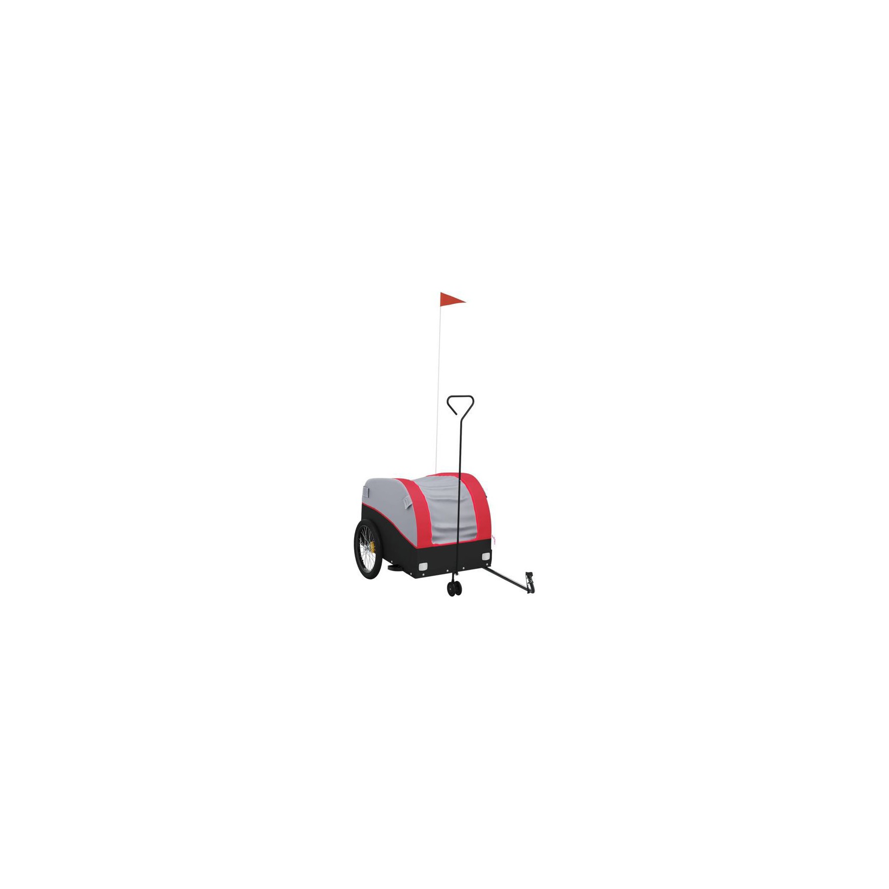 Remorque VIDAXL Fer 63 x 126 x 63 cm Rouge