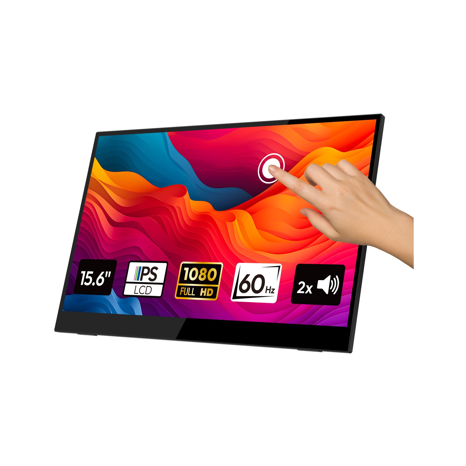 Ecran pc portable LOGICOM Nomad Display FHD 16" IPS Full HD Tactile USB-C Support intégré pliable