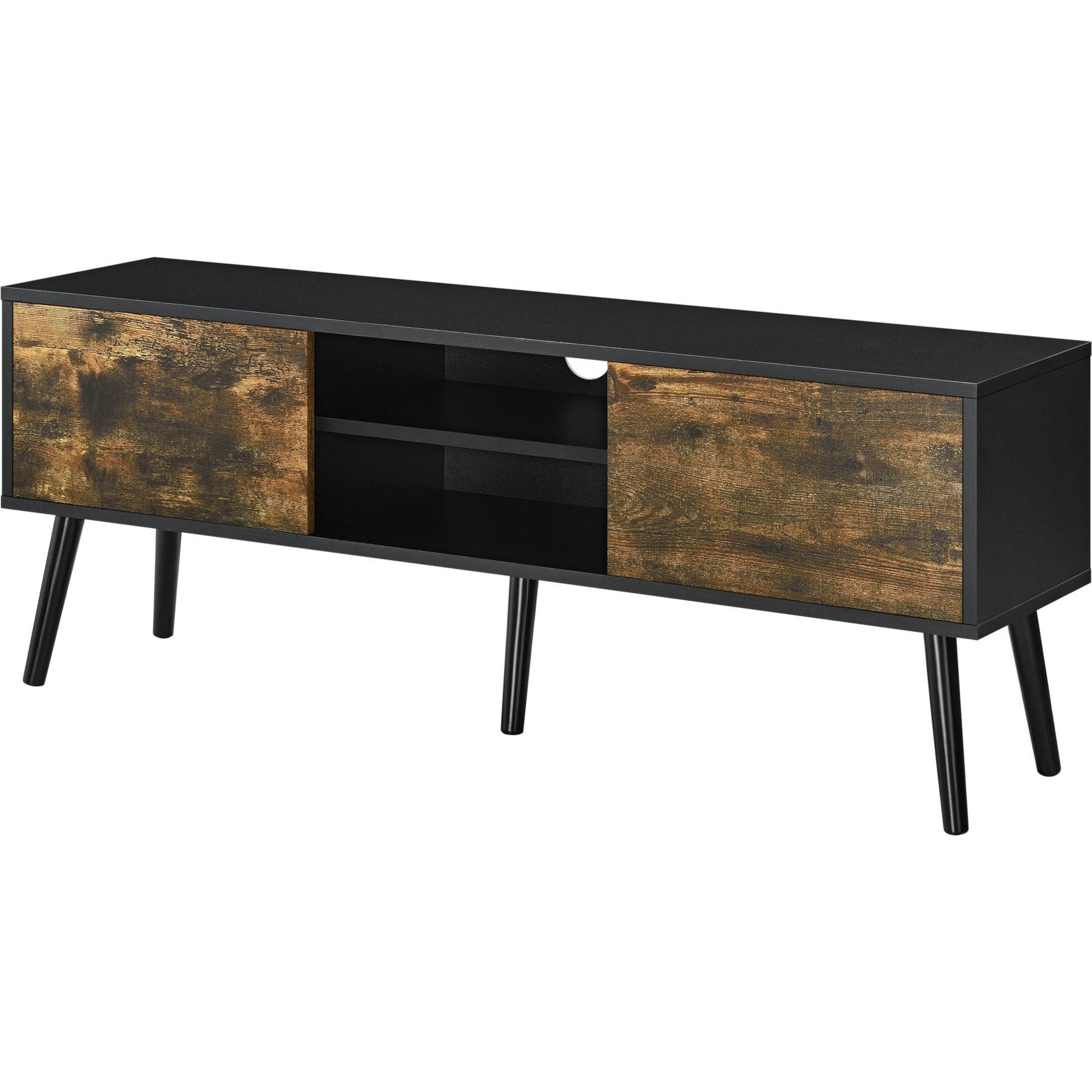 Meuble TV HELLOSHOP26 Meuble tv support télé 120 cm pieds en b