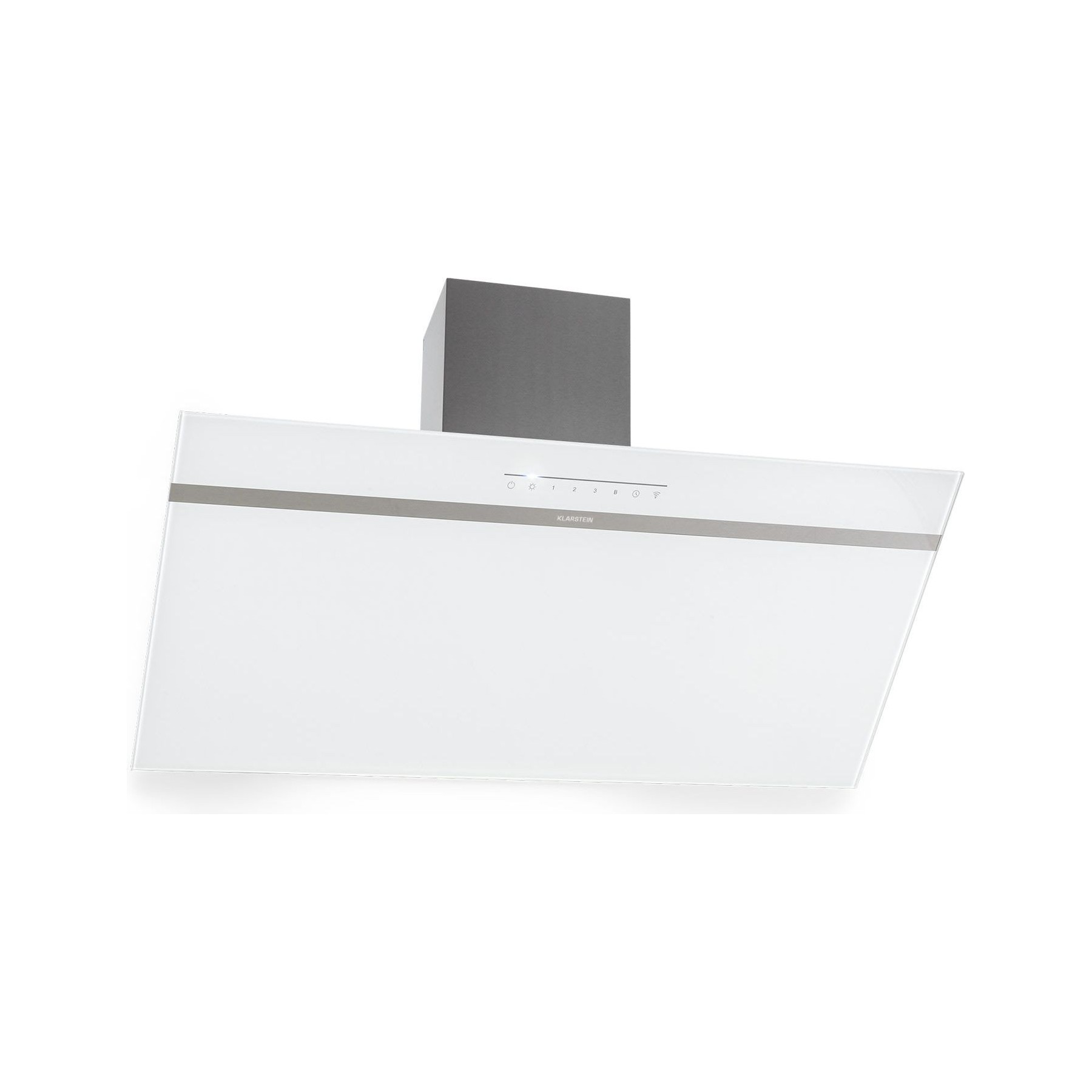 Hotte décorative murale inclinée KLARSTEIN Ava 90cm murale WiFi A++ 515 m³/h blanc