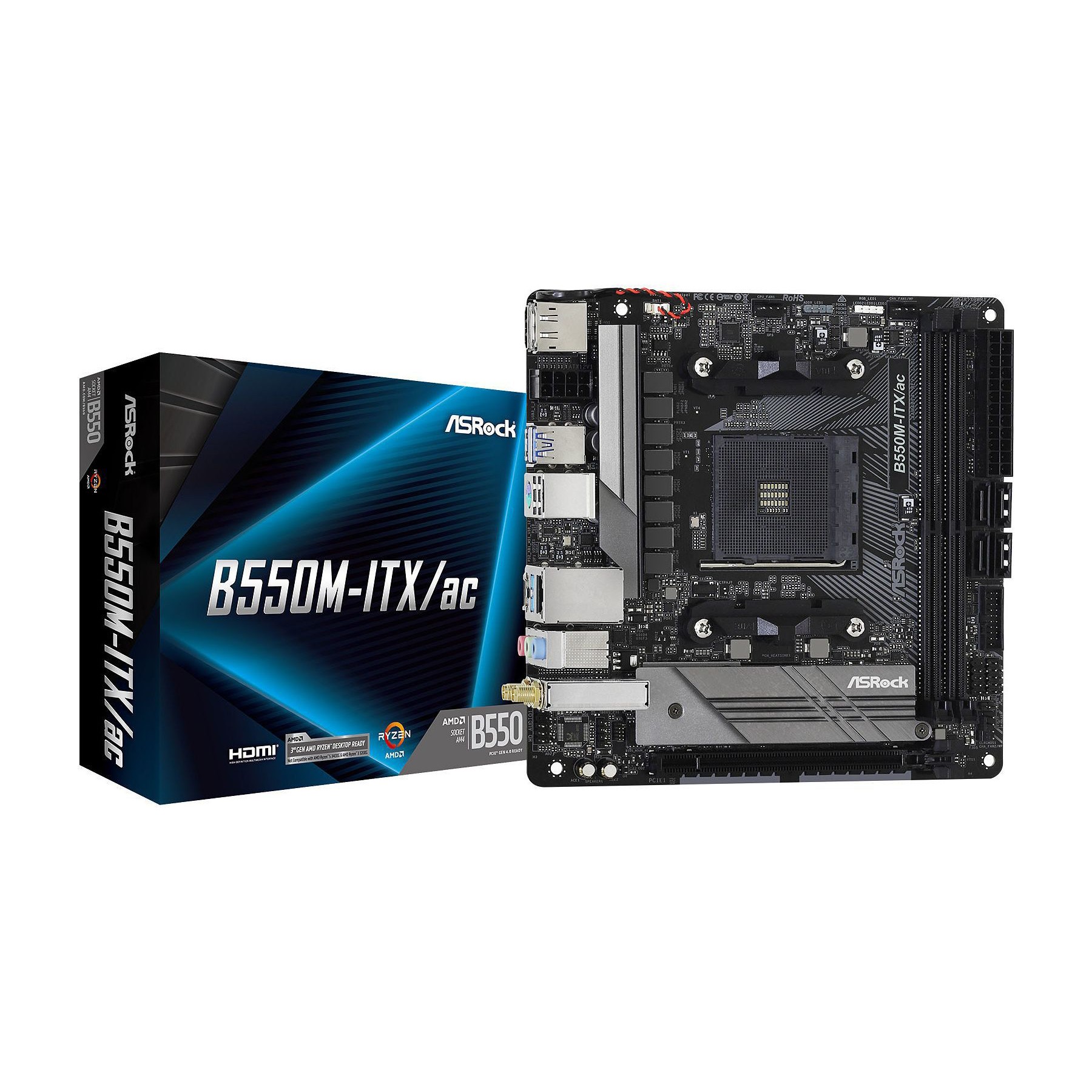 Carte mère ASROCK B550M-ITX/AC