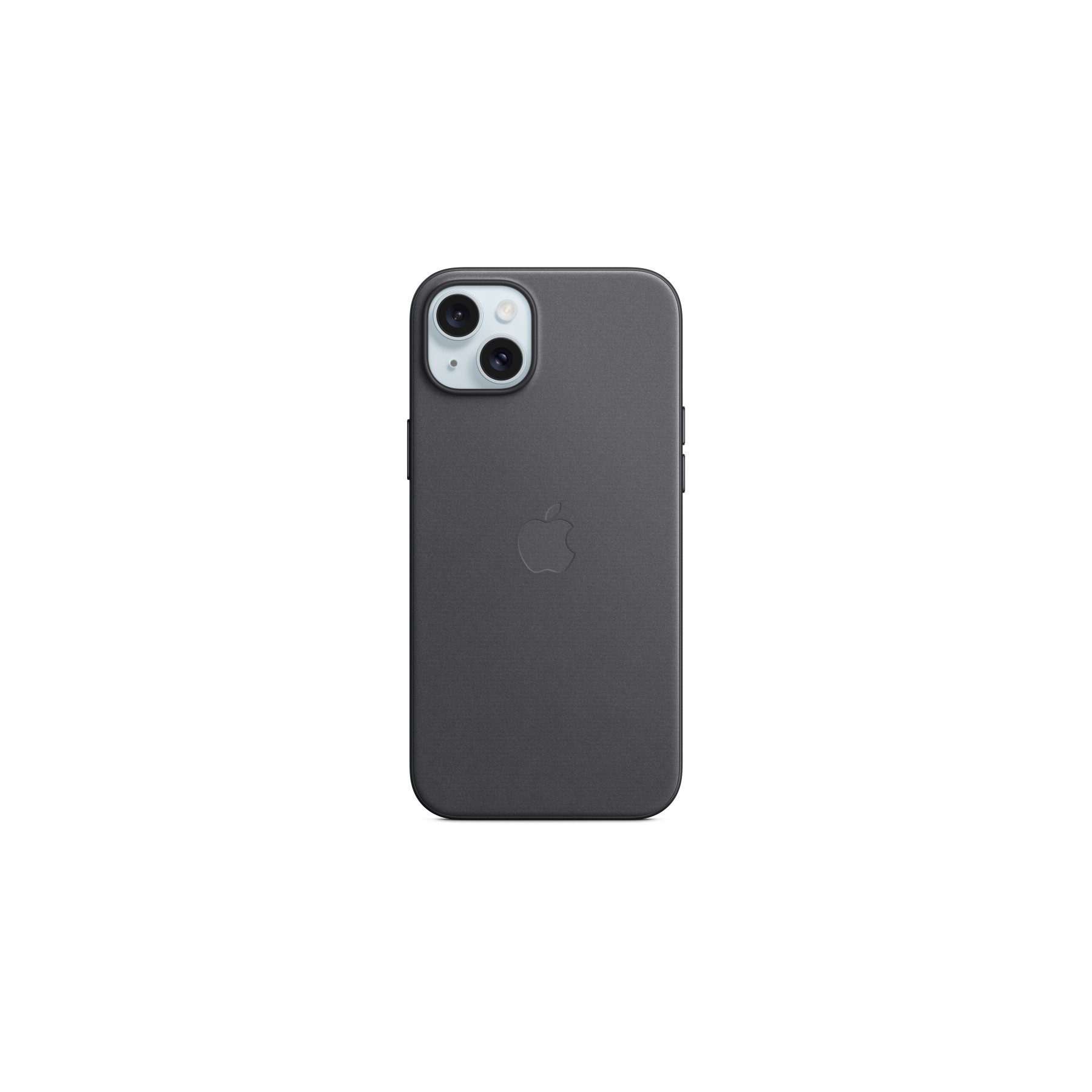 Coque APPLE iPhone 15 Plus MagSafe tissage fin Noir