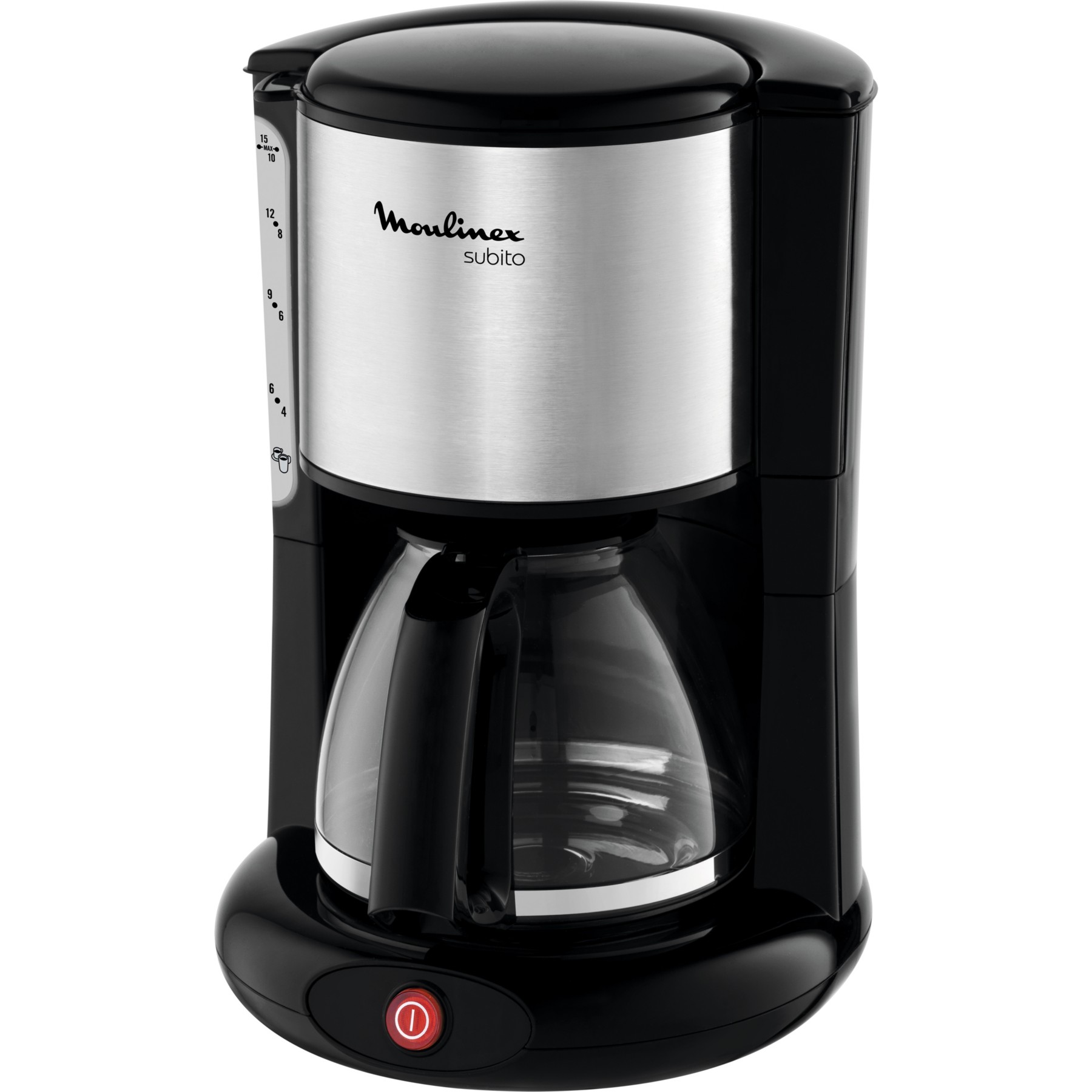 Cafetière filtre MOULINEX FG360811 subito noir/inox