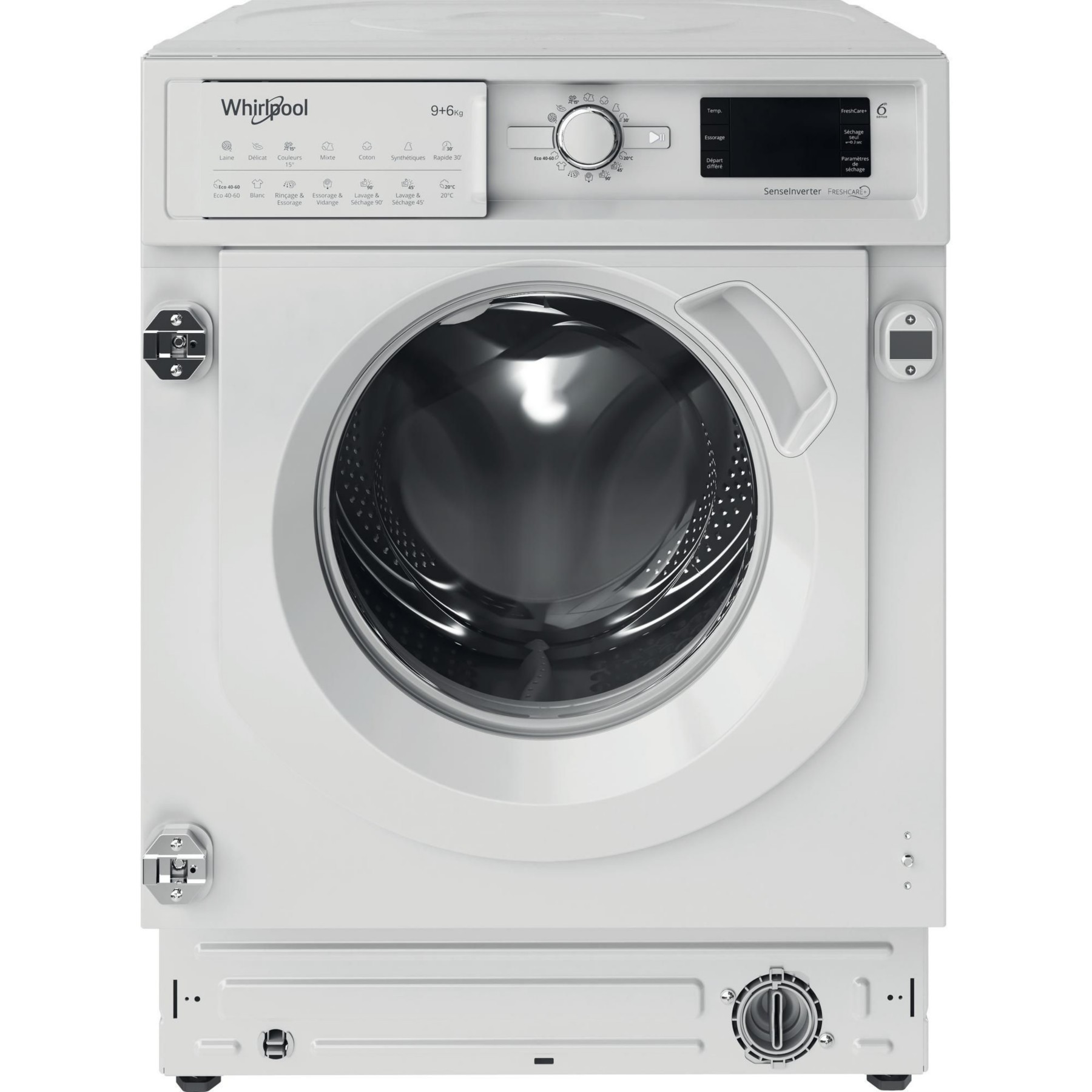 Lave linge séchant hublot encastrable WHIRLPOOL BIWDWG96146FR - 9/6 kg - 1400 tr/min - Classe D - Moteur induction