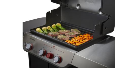 Plancha pour barbecue WEBER grand format pour genesis 3 bruleurs