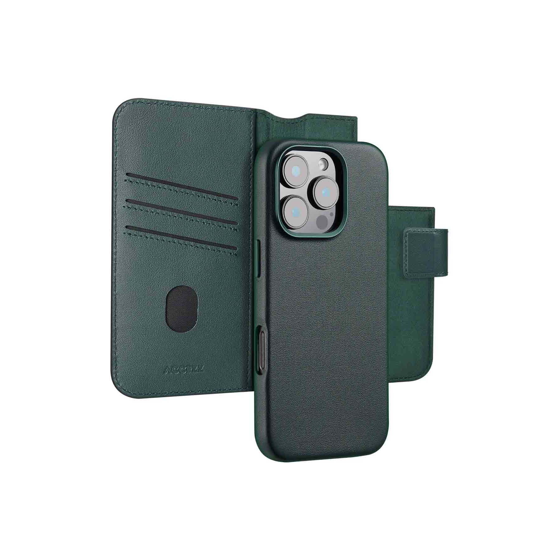 Coque étui ACCEZZ pour Apple iPhone 16 Pro - Cedar Green