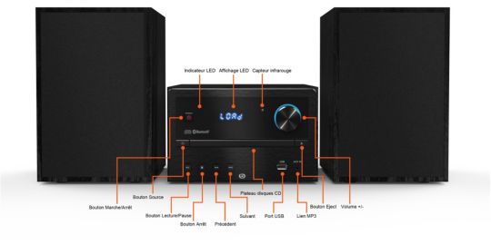 Chaîne HiFi ESSENTIELB EBMSBTH01