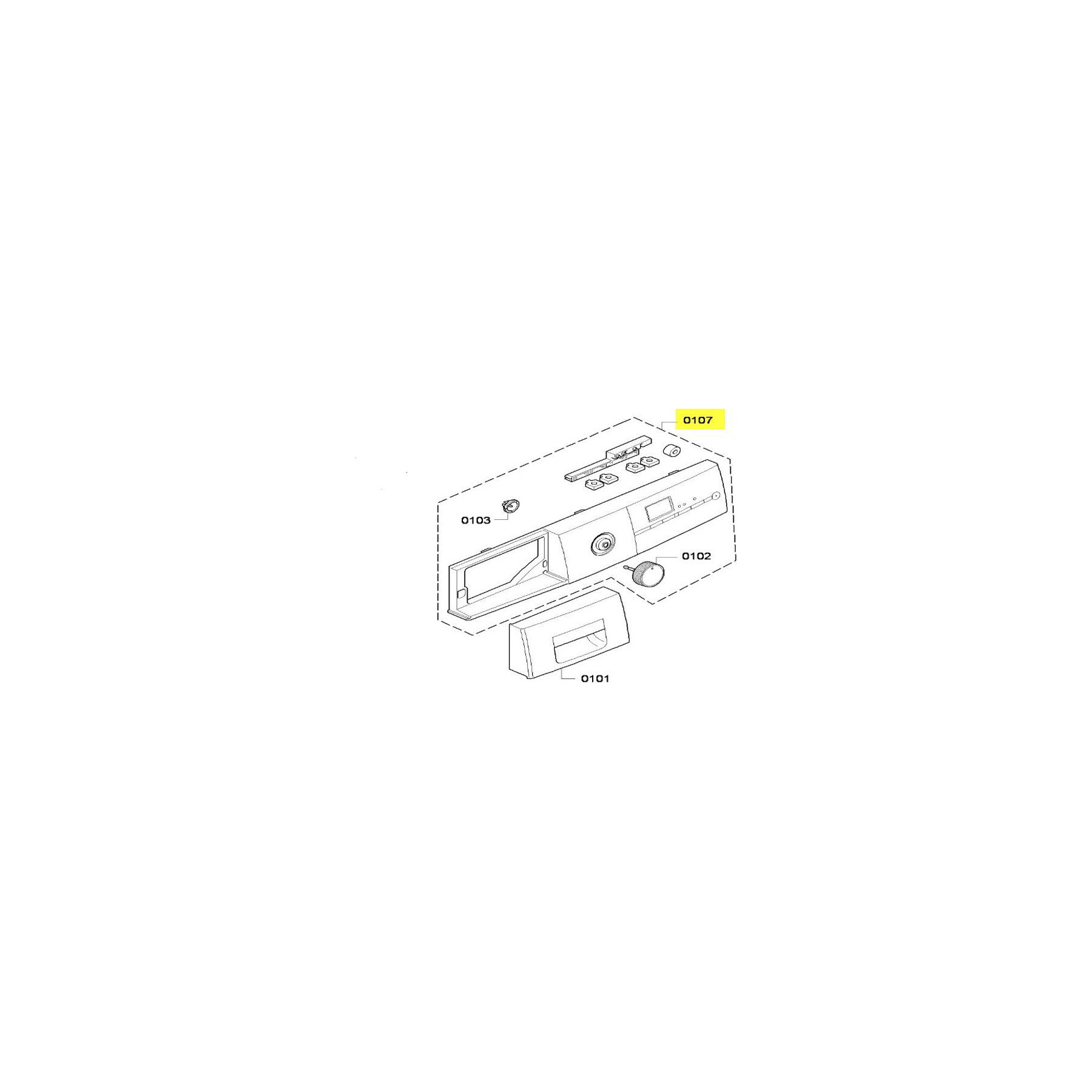 Bandeau SIEMENS tableau de bord complet sans poignee