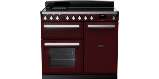 Piano de cuisson induction FALCON ESTEL DELUXE TAB IND 100 CM BORDEAUX CHR