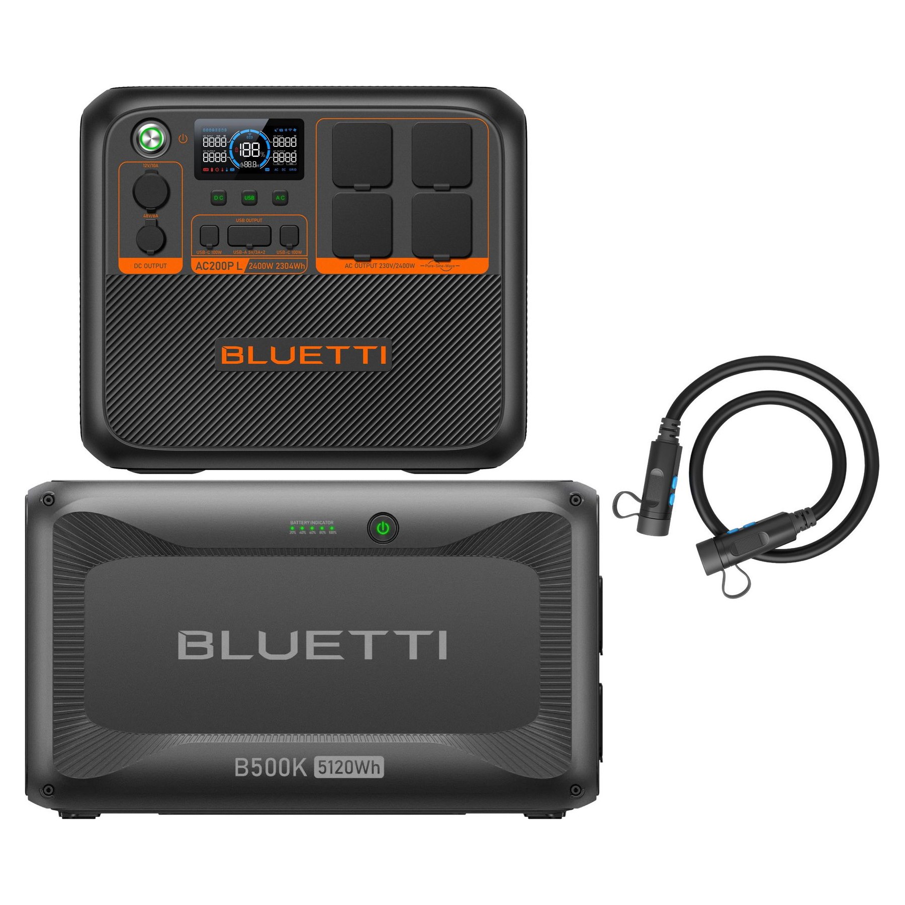 Batterie nomade BLUETTI KIT AC200PL+B500K1