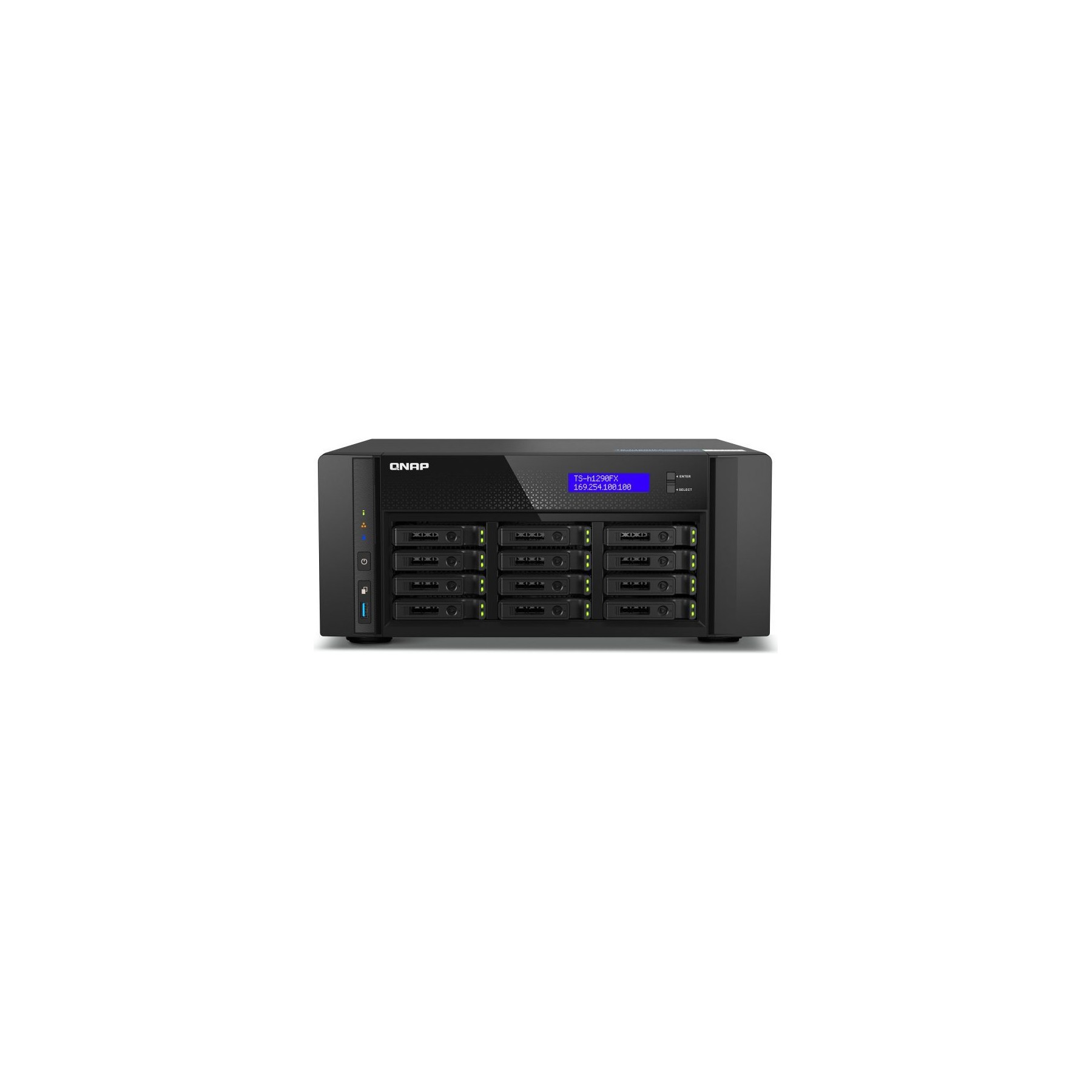 Serveur NAS QNAP QNAP TS-h1290FX – NAS flash NVMe 12 baie