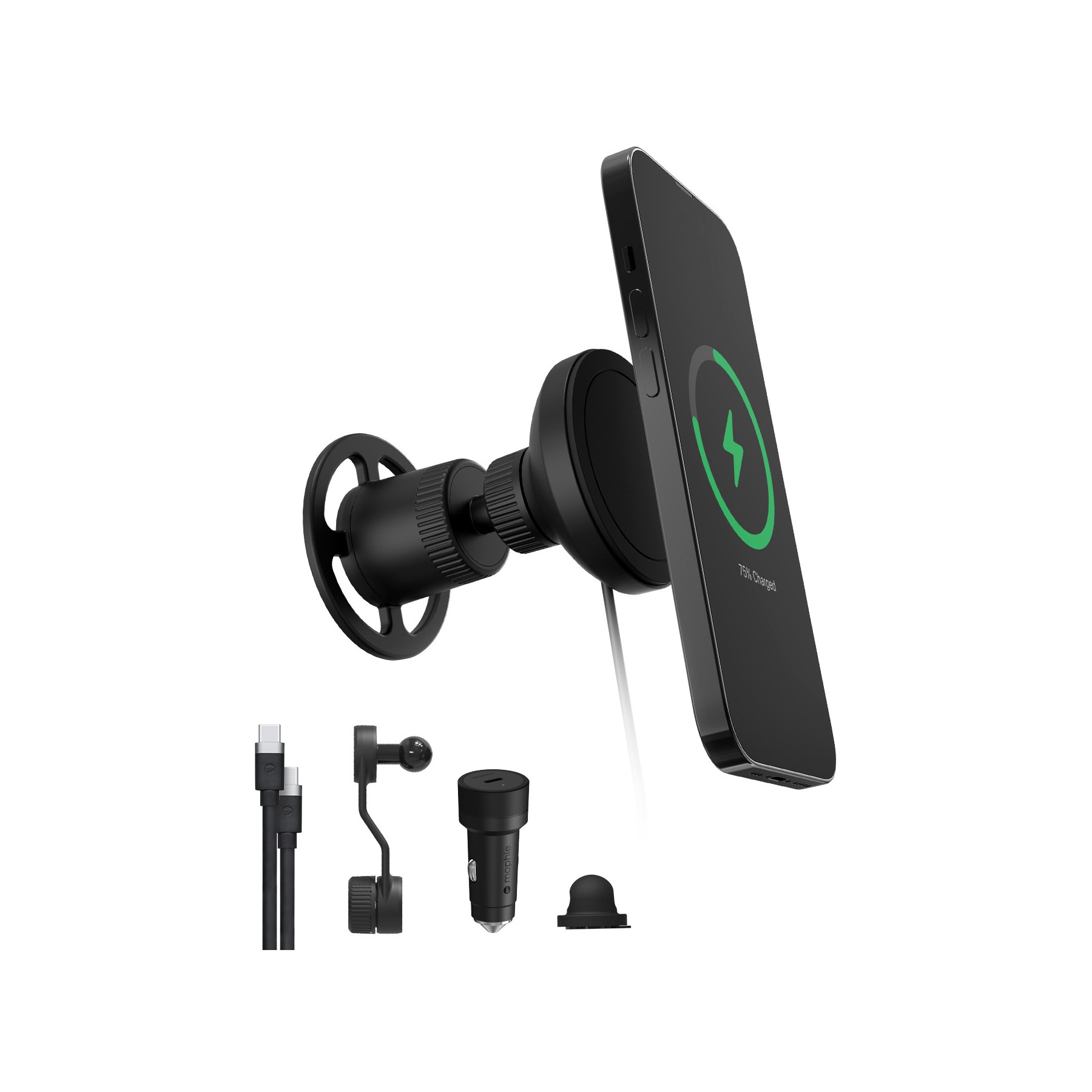 Chargeur allume-cigare MOPHIE Qi 2 sans fil pour voiture