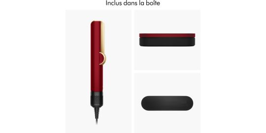 Lisseur séchant DYSON Airstrait Edition Velours Rouge et Or, édition spéciale fête des mères