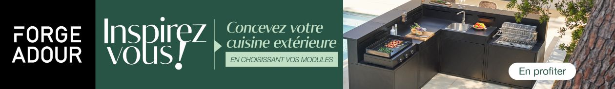 Meuble d'angle FORGE ADOUR SAAF CBN angle acier fermé Comptoir