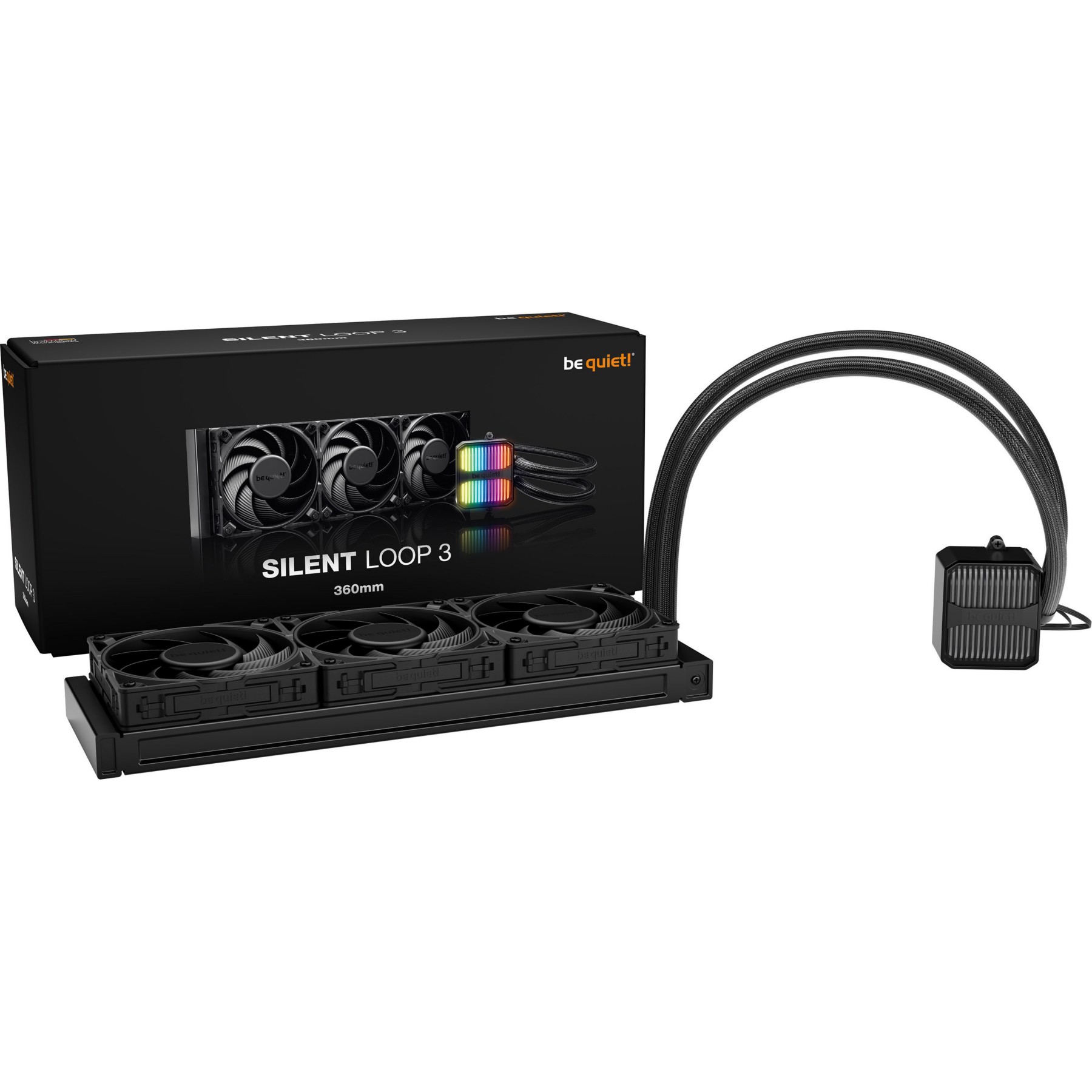 Kit de refroidissement BEQUIET Silent Loop 3 - 360 mm Noir