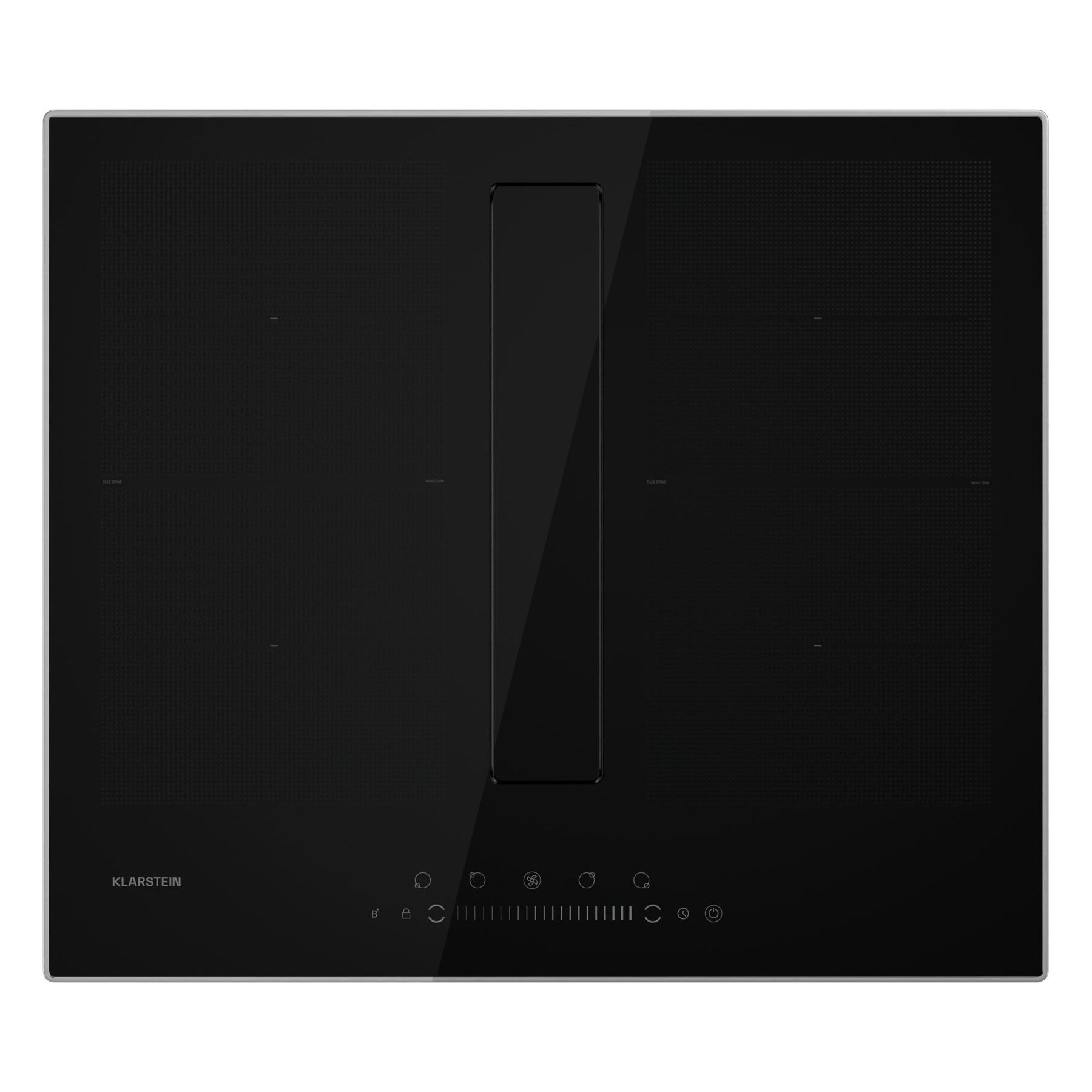 Plaque induction aspirante KLARSTEIN ChefFusion avec hotte 60cm 590m³/h noir