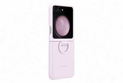 Coque SAMSUNG Z Flip 5 avec anneau sillicone Lavande