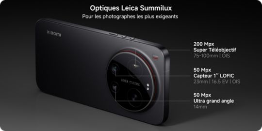 Smartphone XIAOMI 17 Ultra conçu avec Leica 512Go Noir 5G