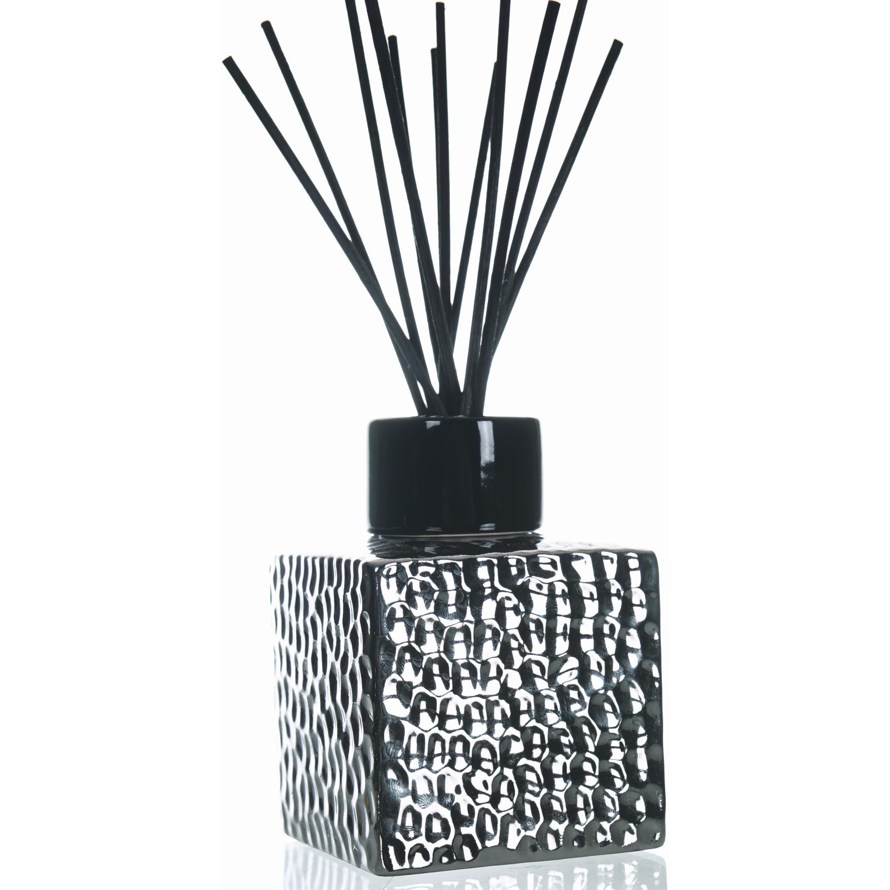 Diffuseur de parfum GOA CERAMIQUE -MARTELES - 250ML-SILVER/BLACK