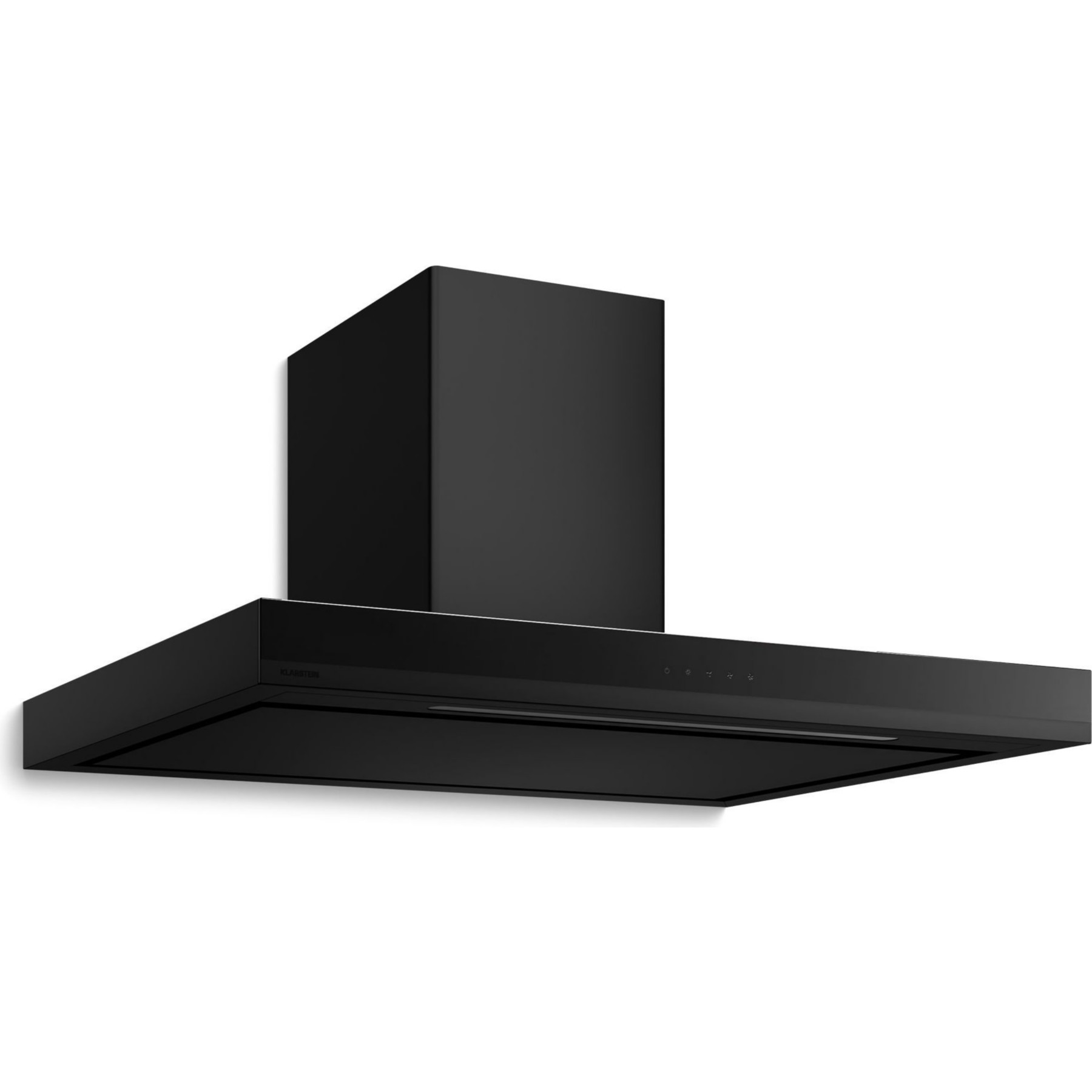 Hotte décorative murale KLARSTEIN Velaire 90 cm 595 m³/h CEE A++ Noir