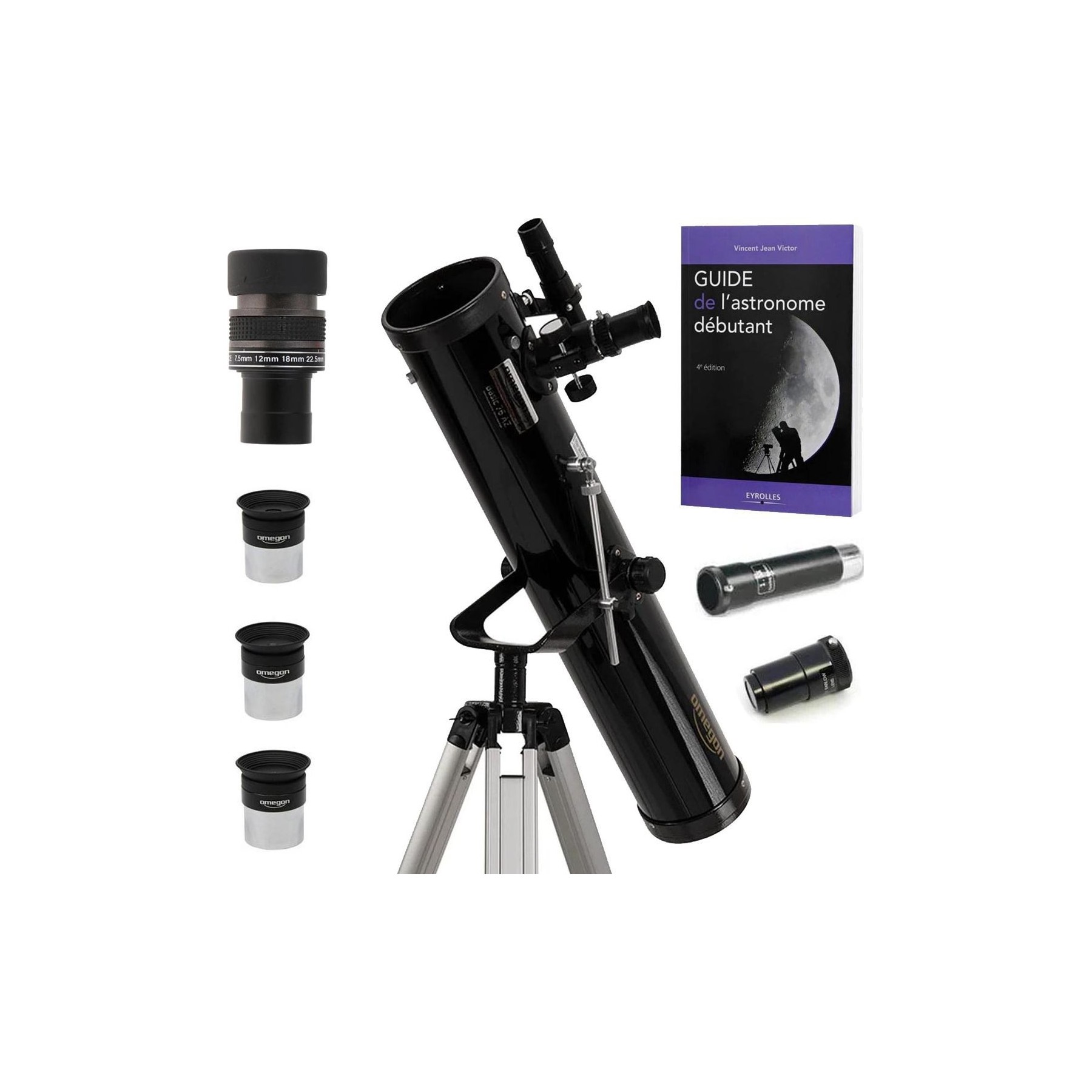 Télescope NEWONE Pack Complet Télescope Omegon 76/700 AZ1