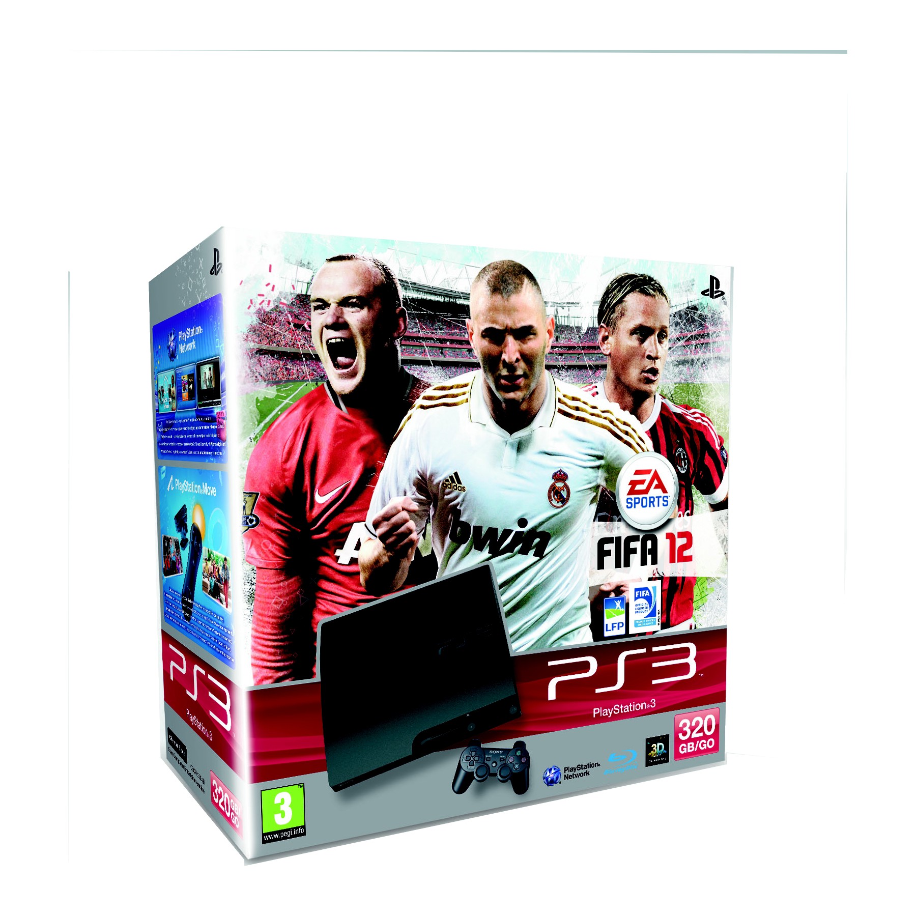 Console SONY Pack ps3 320Go + FIFA 12 Reconditionné