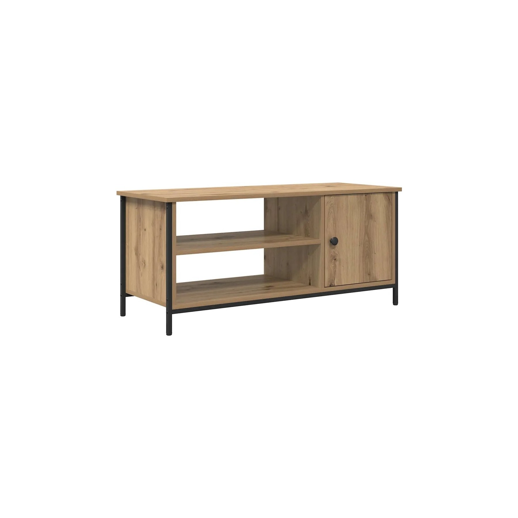 Meuble TV HELLOSHOP26 Meuble TV moderne avec étagères pratique