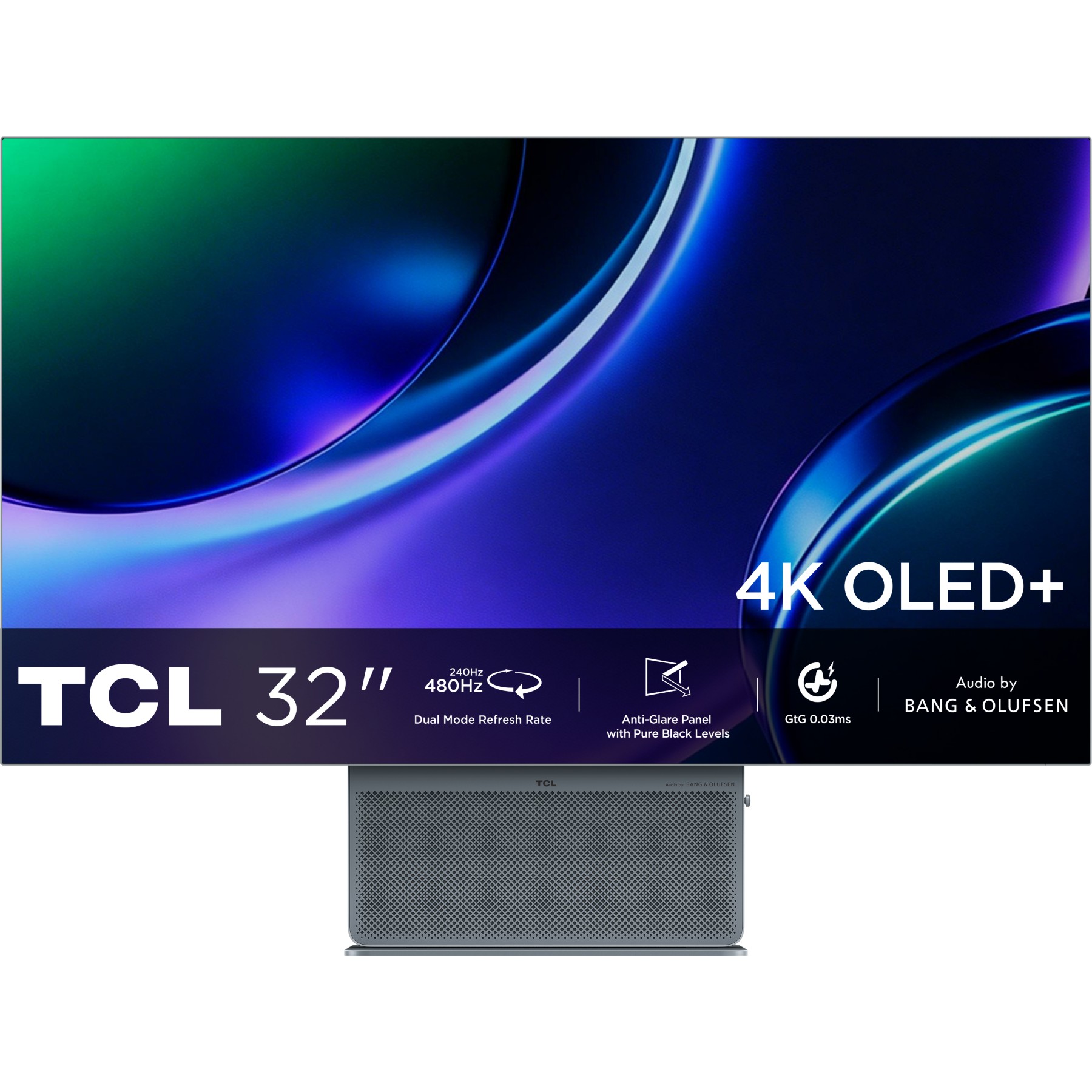 Ecran PC Gamer TCL 32X3A 32" OLED+ HDR True Black 400 Dual Mode QHD 240 Hz Audio by Bang & Olufsen