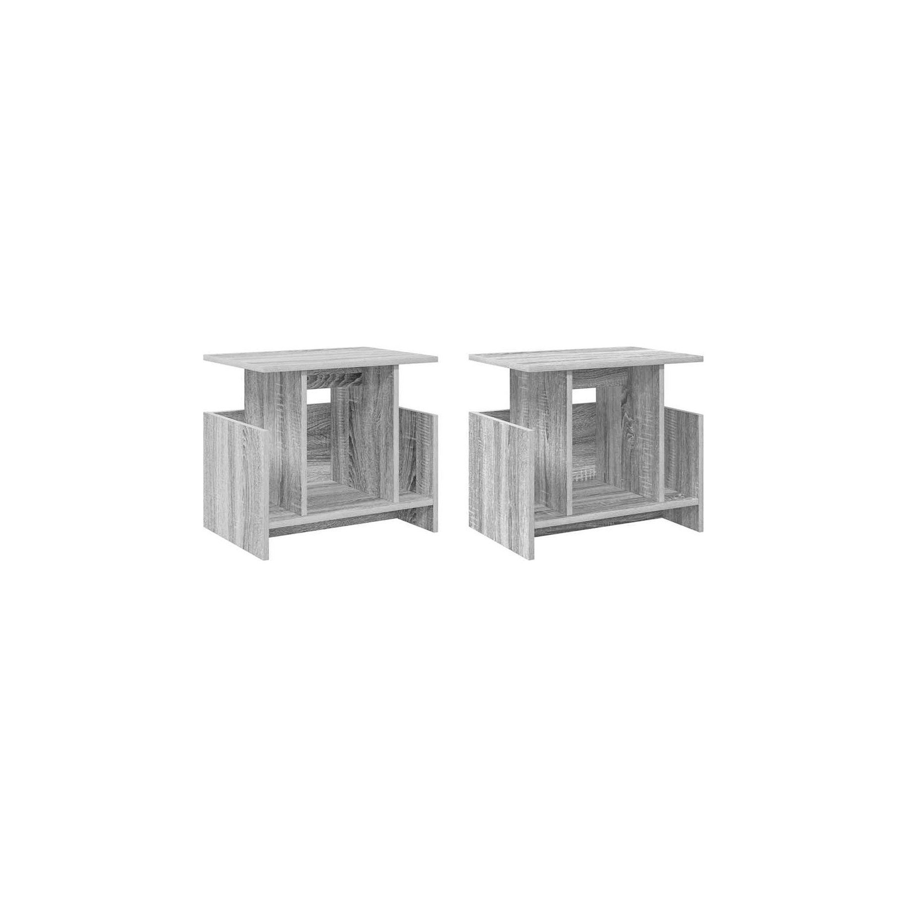 Meuble TV HELLOSHOP26 Lot de 2 meubles TV rectangulaires moder