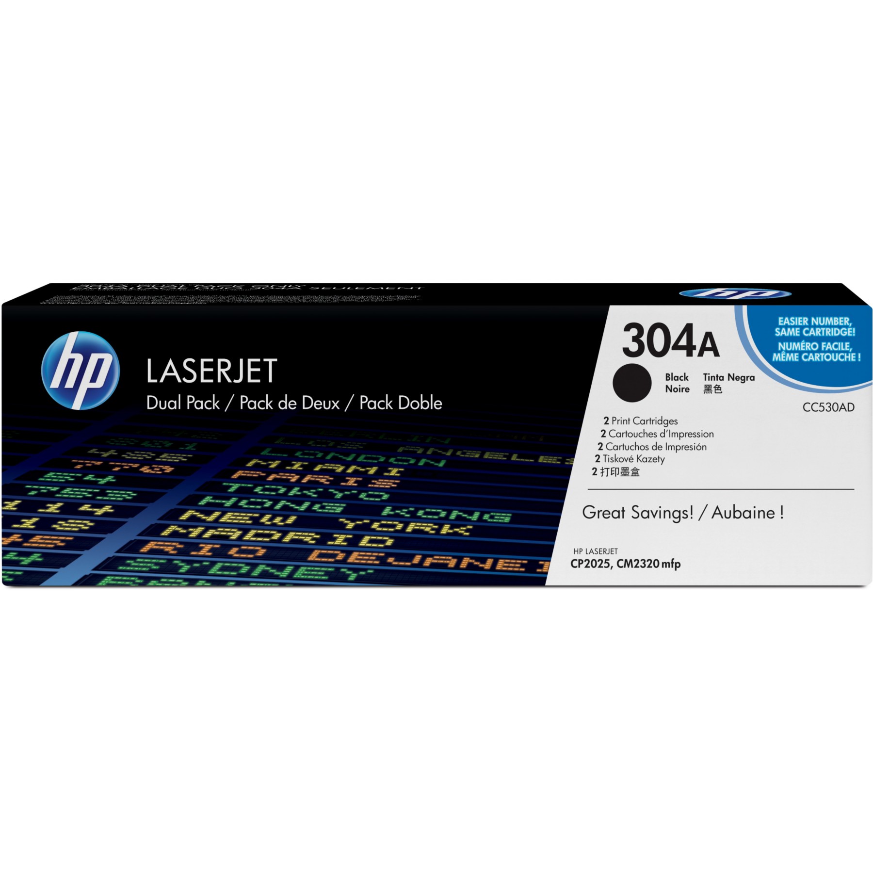 Toner HP N°304A TONER NOIR x2