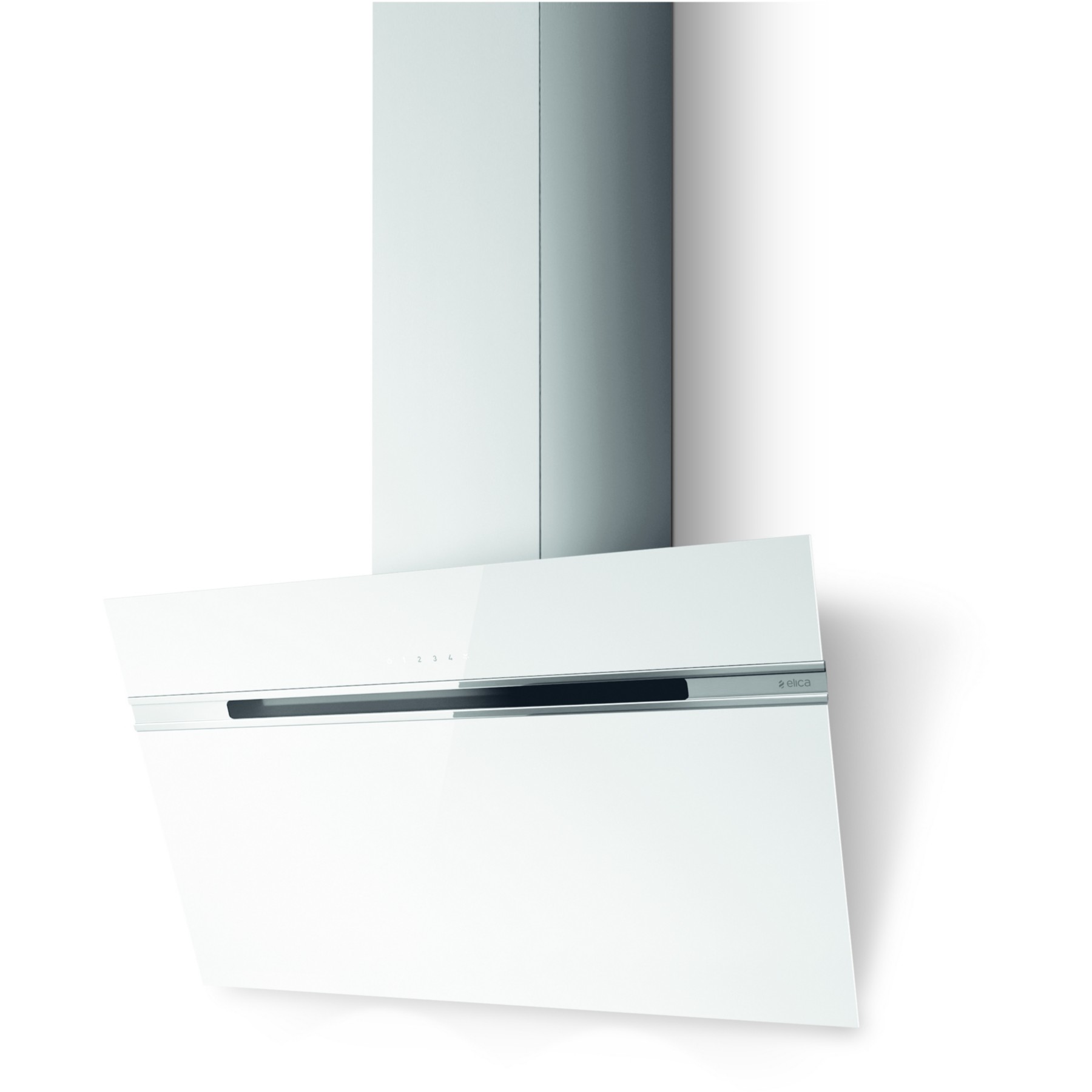 Hotte décorative murale inclinée ELICA STRIPE WH/A/90/LX