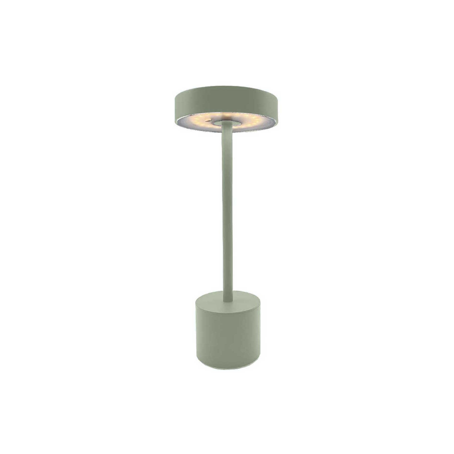 Lampe de table LUMISKY de table sans fil touch LED vert olive