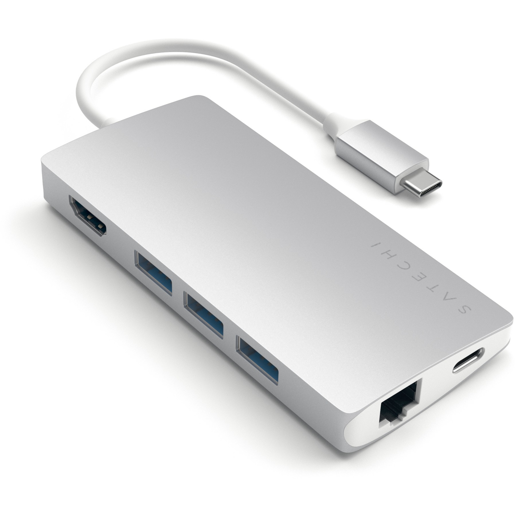 Adaptateur HDMI SATECHI USB-C Multi-Port 4K Ethernet siver