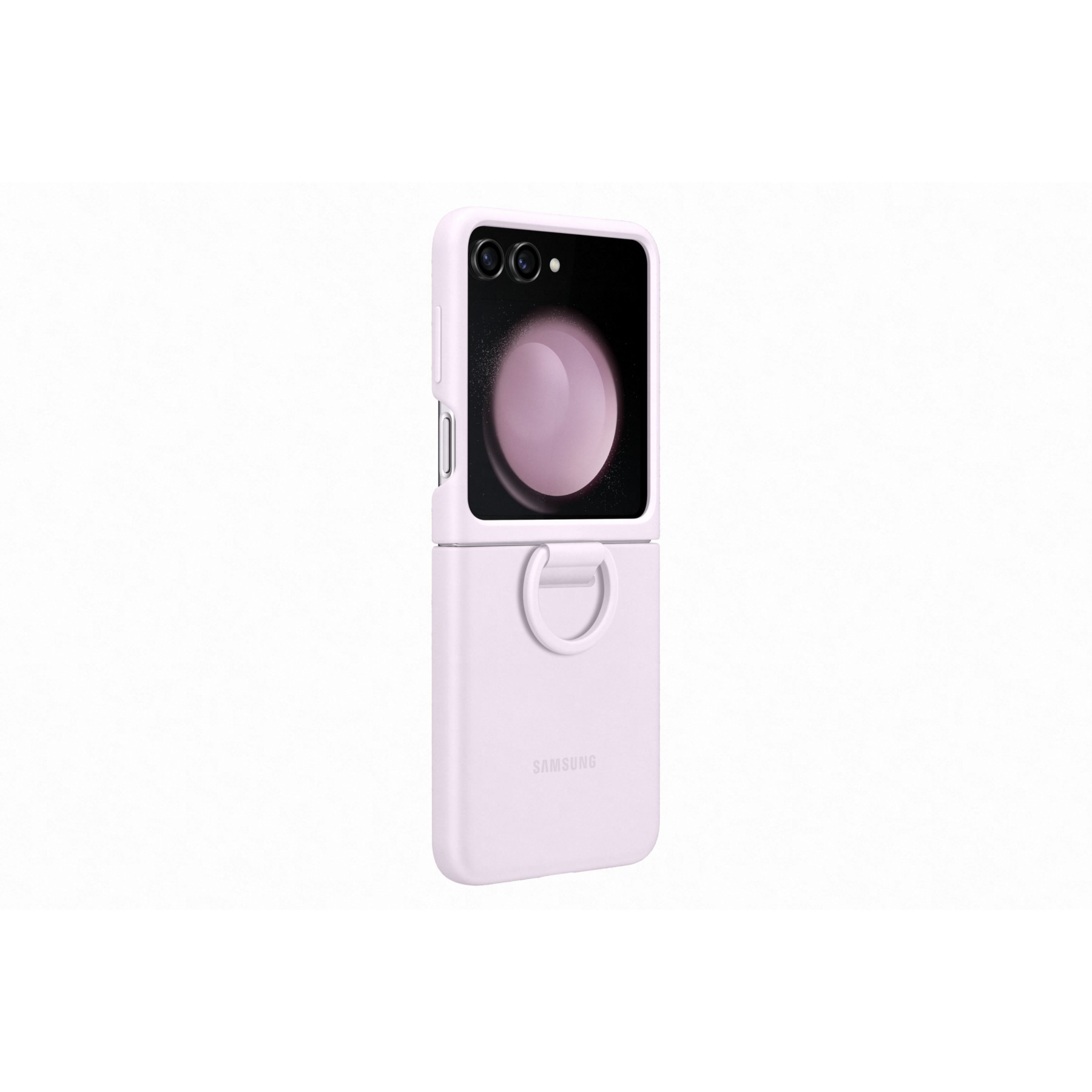 Coque SAMSUNG Z Flip 5 avec anneau sillicone Lavande