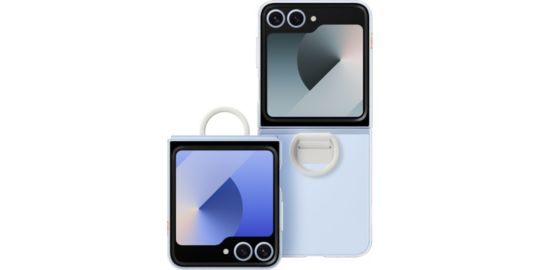 Coque SAMSUNG Z Flip6 transparente avec anneau