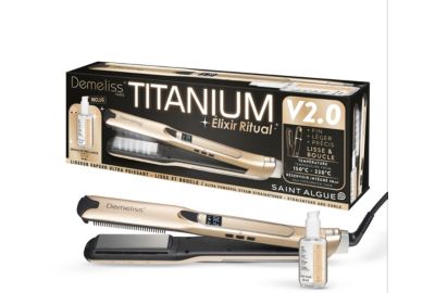 Lisseur vapeur SAINT ALGUE Demeliss Titanium V2 Elixir Ritu